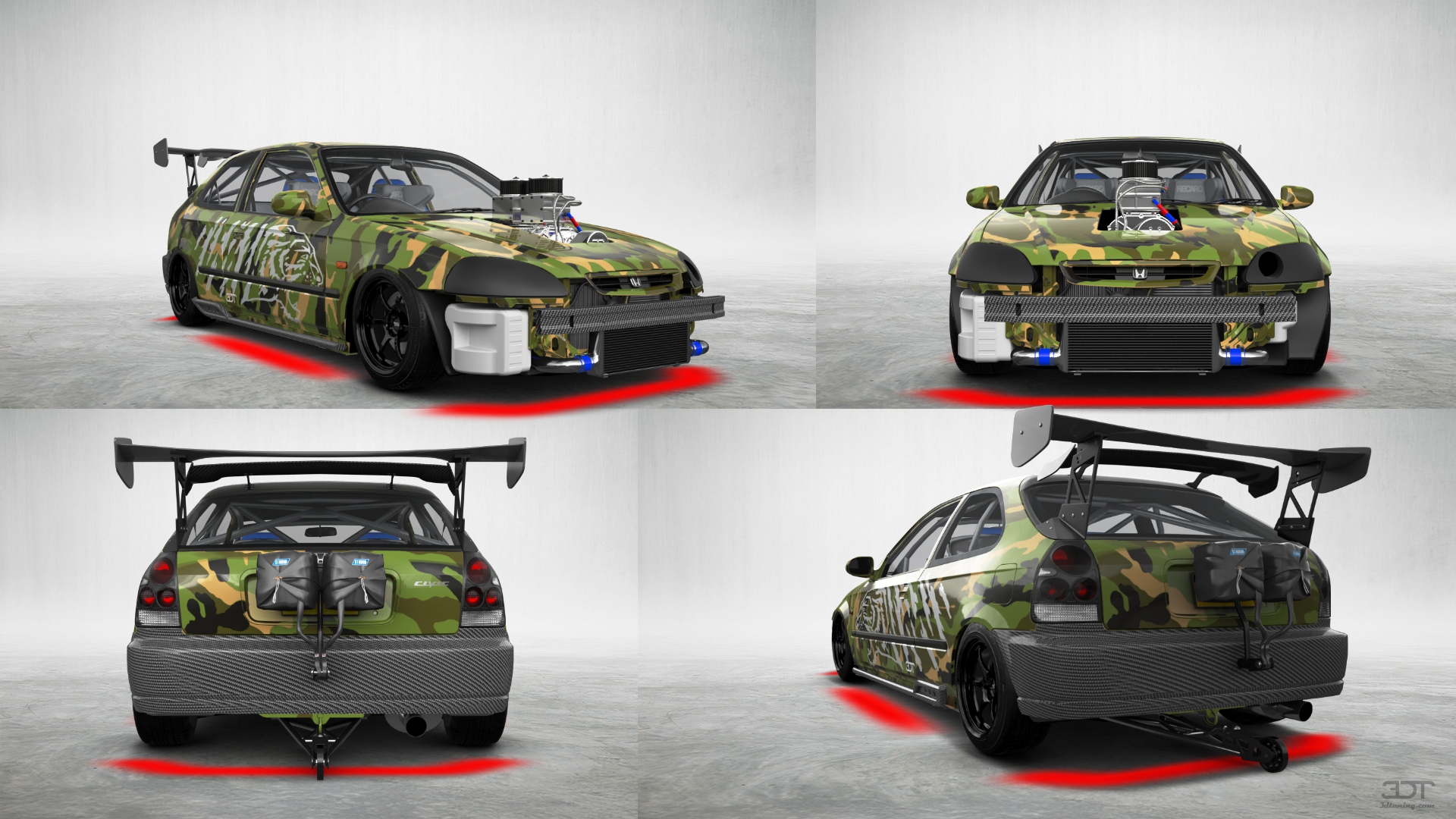 Honda Civic 3 Door Hatchback 1997 tuning