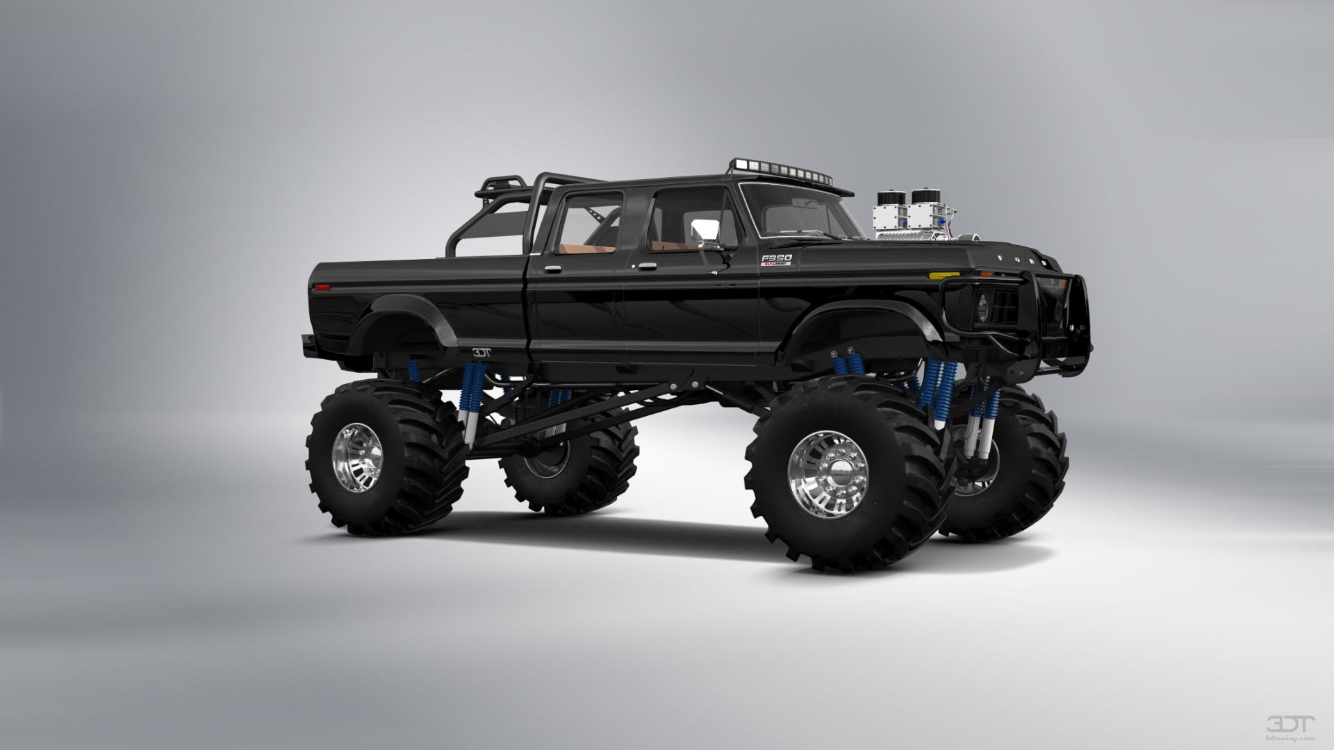 Ford F-350 Dually 4 Door pickup truck 1973 tuning