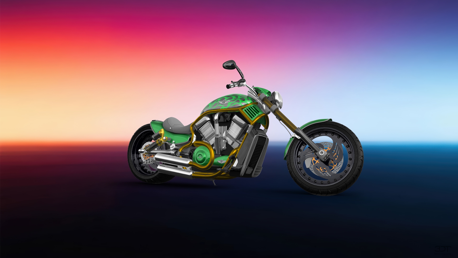 Harley-Davidson Custom Chopper Cruiser 2011 tuning