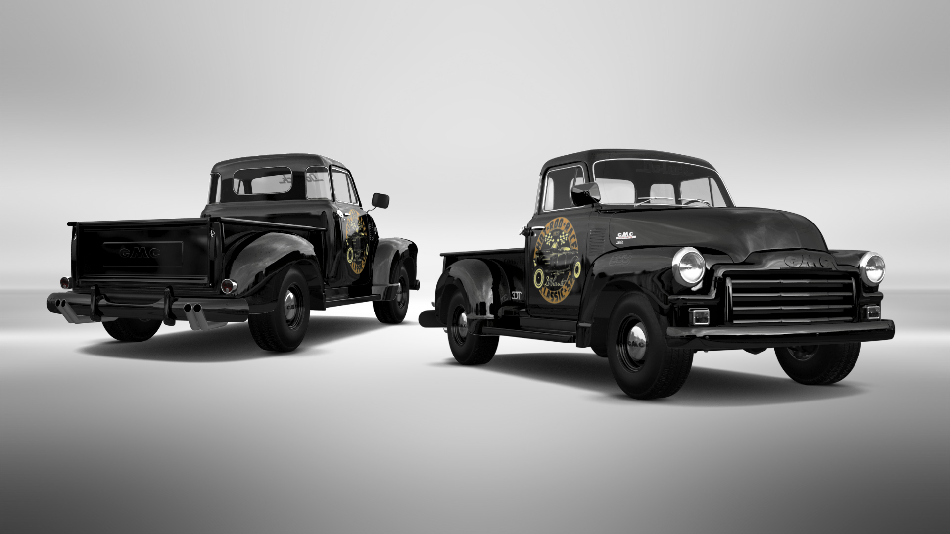 Tuning GMC 100 Stepside 2 Door pickup truck 1954