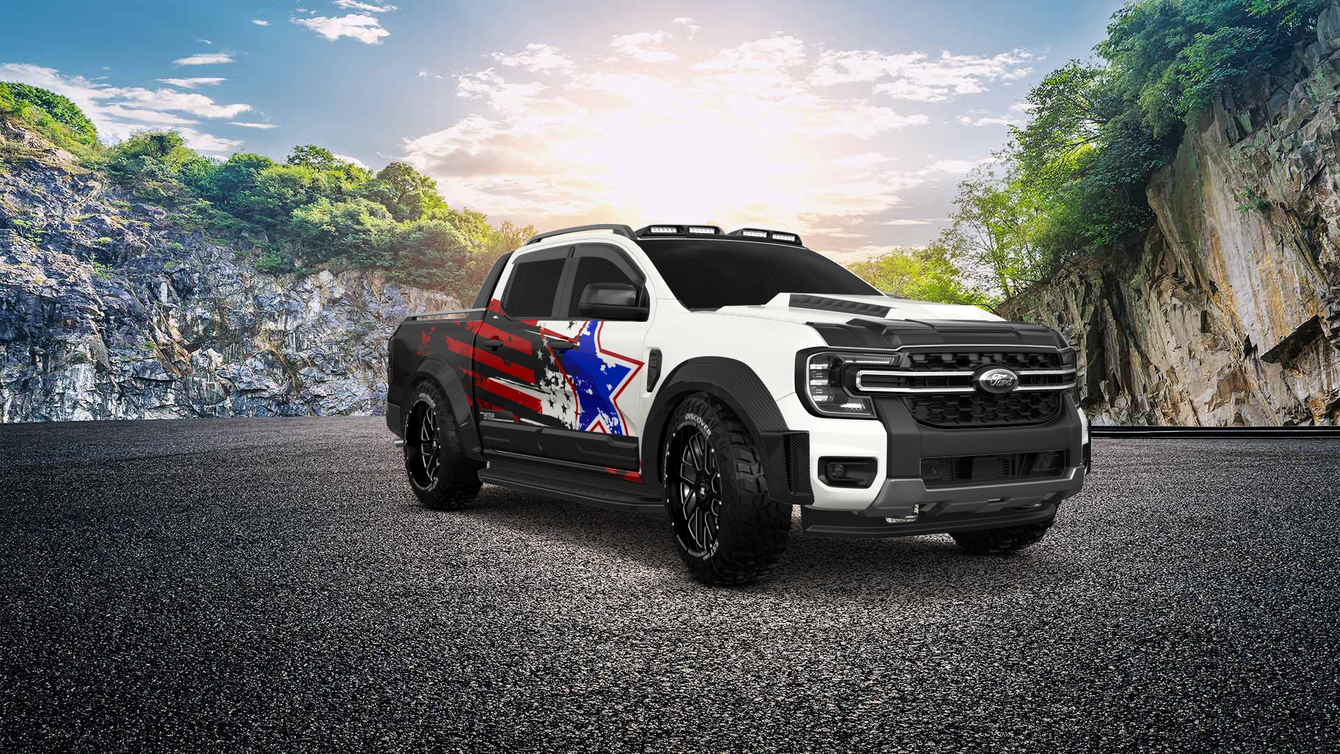 Ford Ranger 4 Door pickup truck 2022 tuning