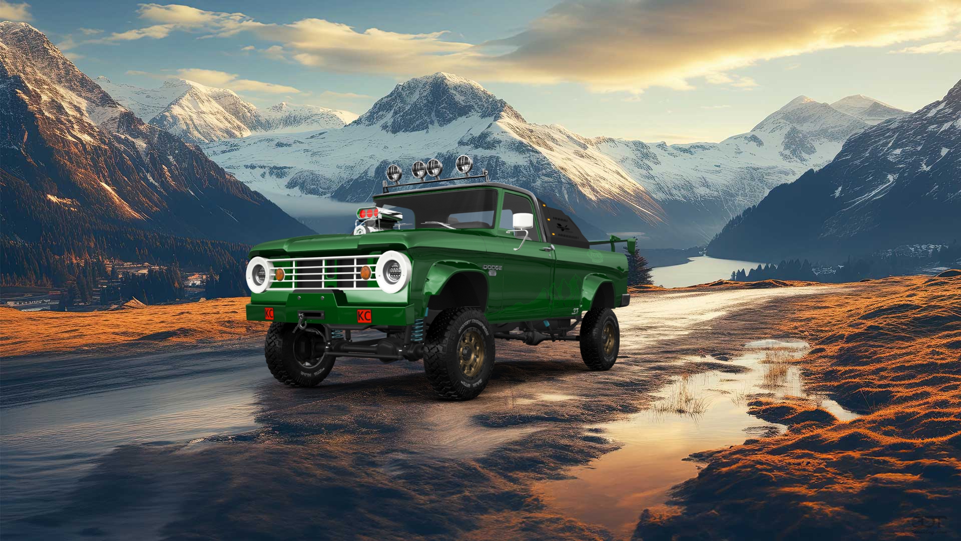 Dodge Power Wagon W200 2 Door pickup truck 1966 tuning
