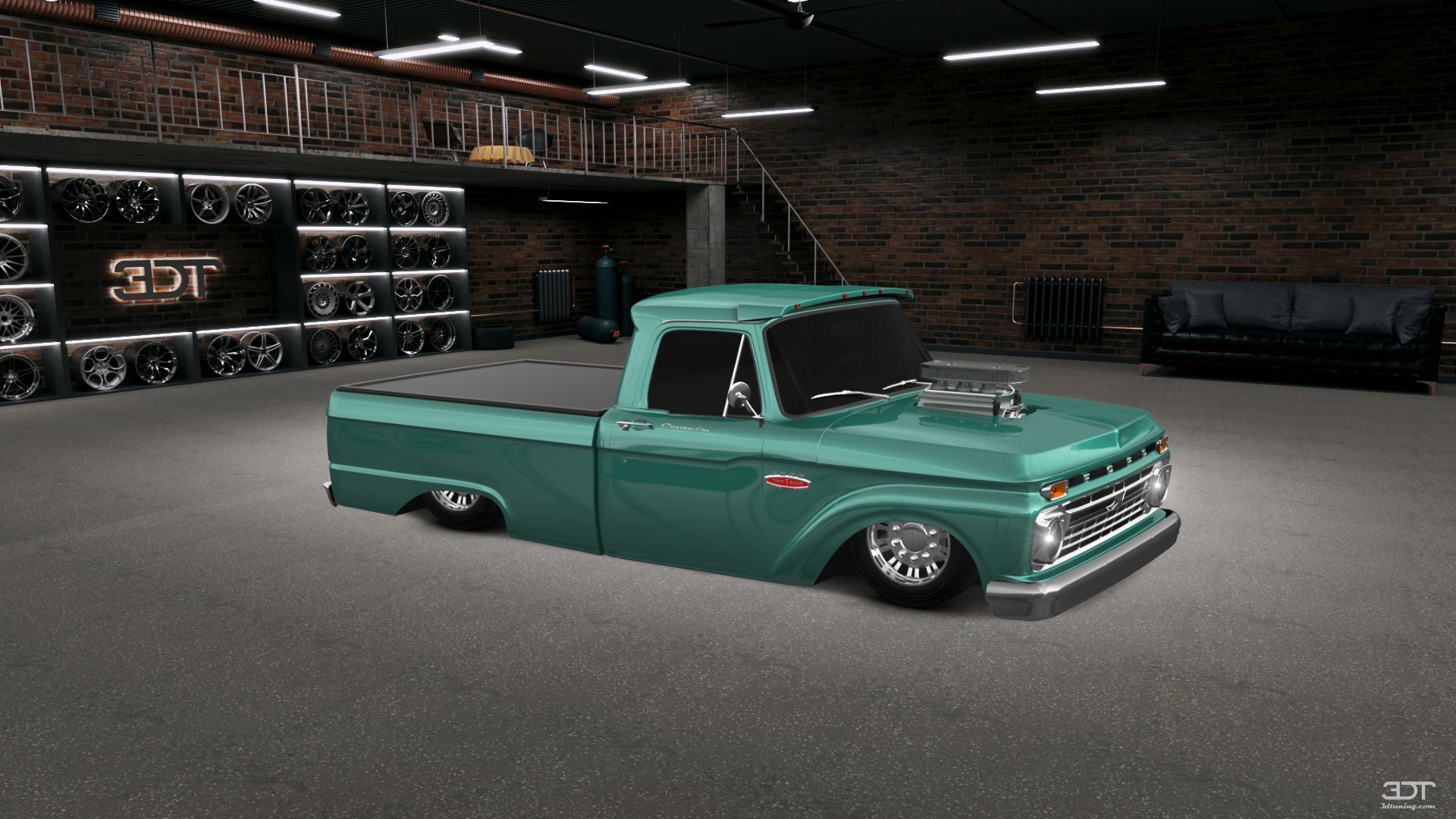 Ford F-100 Custom Cab 2 Door pickup truck 1966 tuning