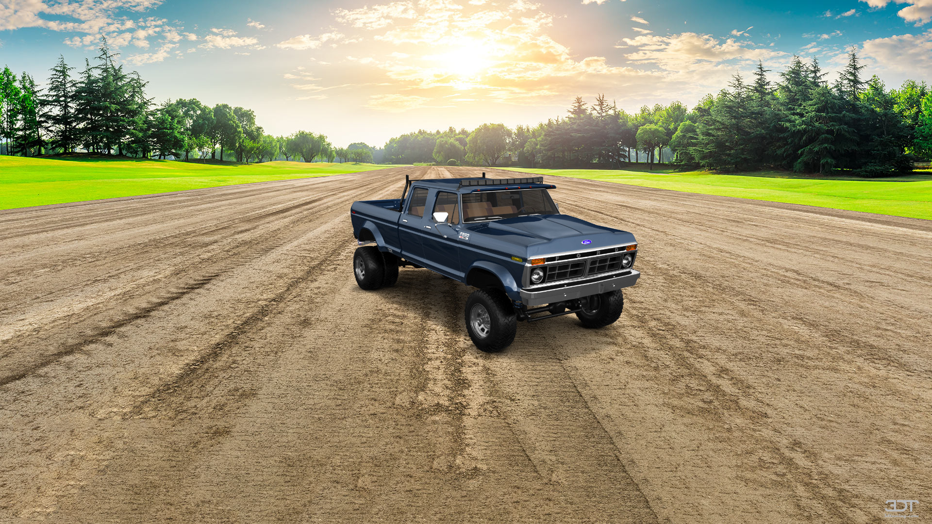 Ford F-350 Dually 4 Door pickup truck 1973