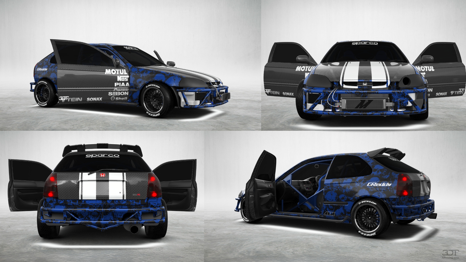 Honda Civic 3 Door Hatchback 1997 tuning