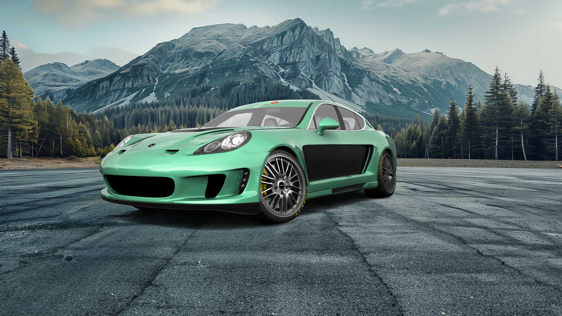 Porsche Panamera 4 door fastback saloon 2011