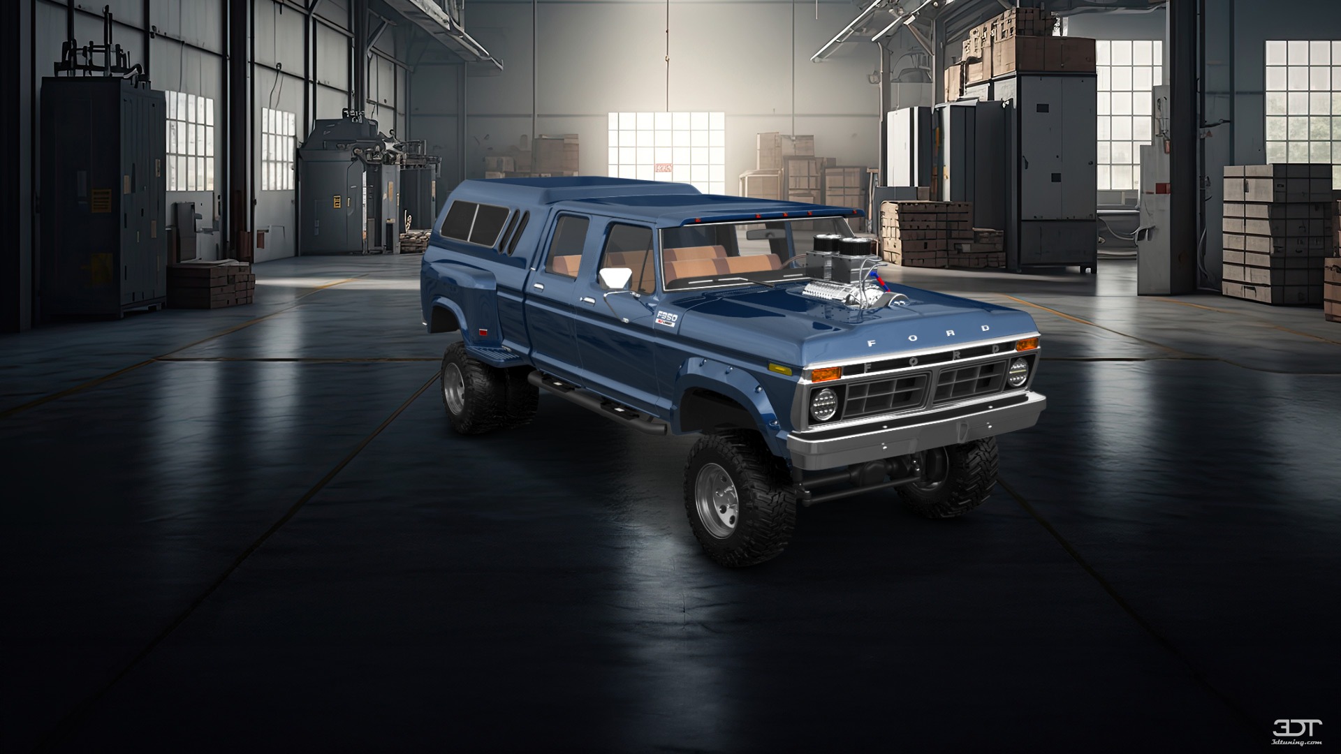 Ford F-350 Dually 4 Door pickup truck 1973 tuning