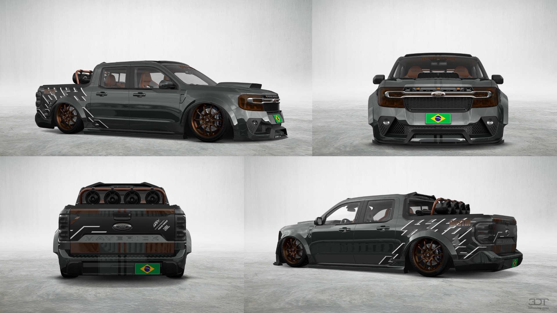 Ford Maverick 4 Door pickup truck 2022 tuning