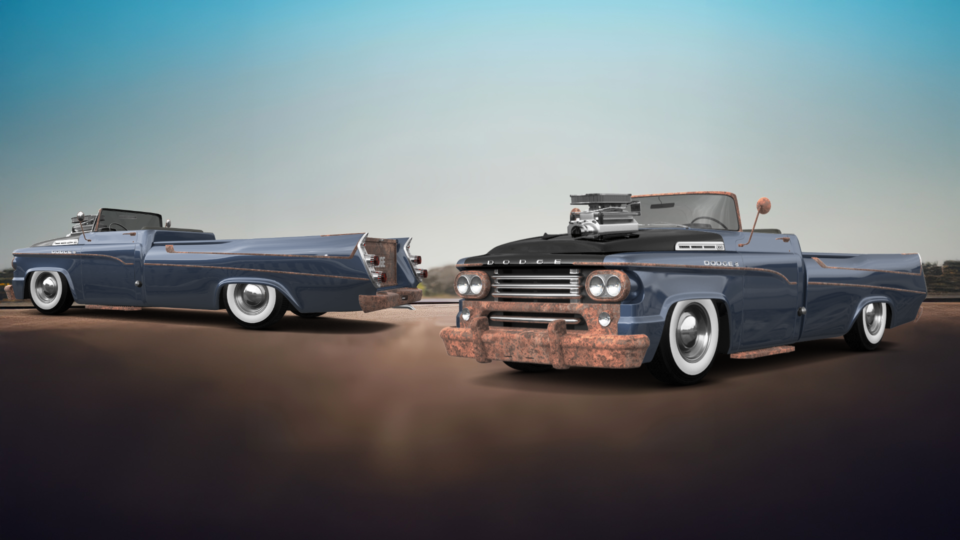 Dodge C series 2 Door pickup truck 1958 tuning