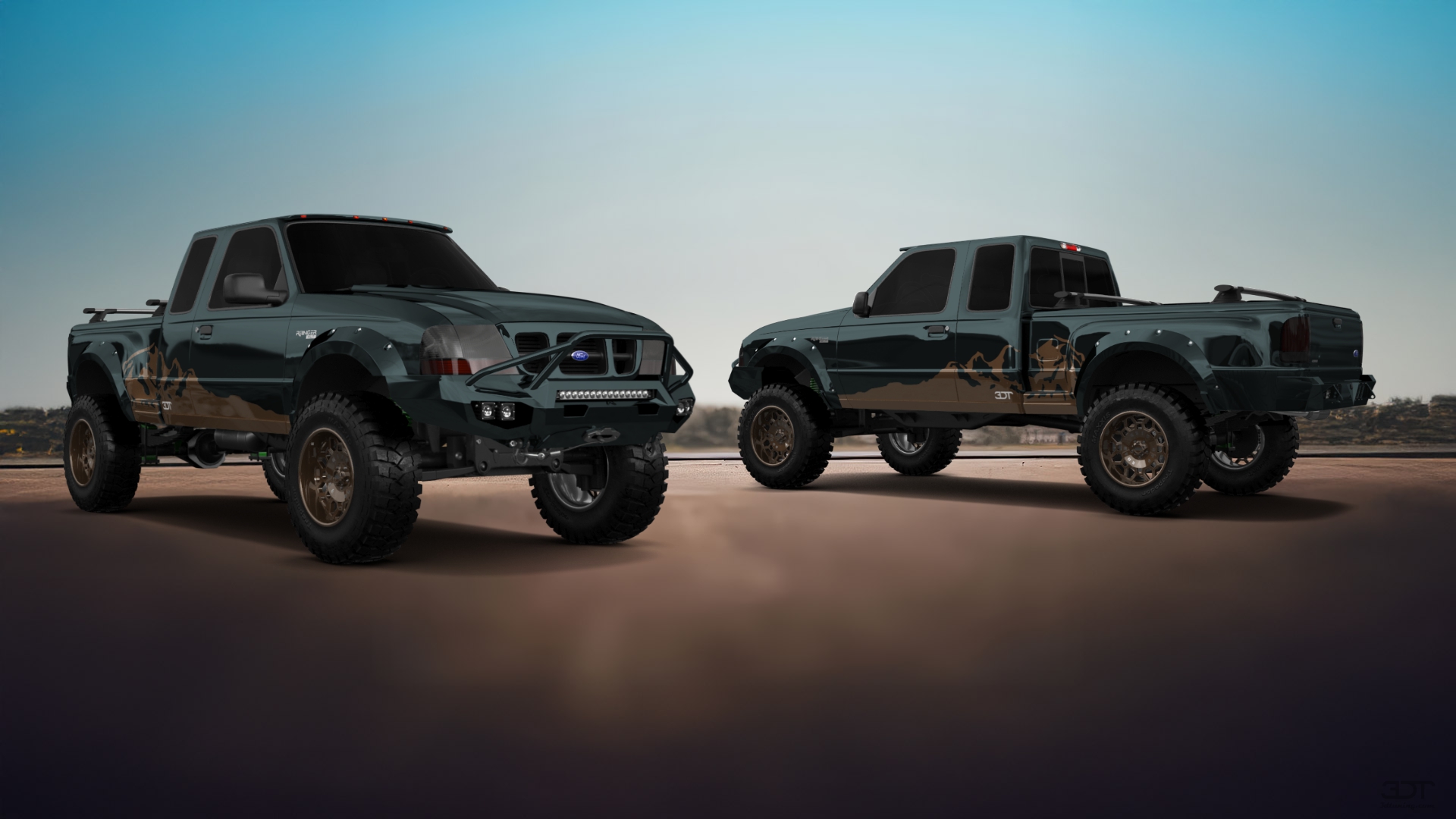 Ford Ranger Flareside 2 Door pickup truck 1998 tuning