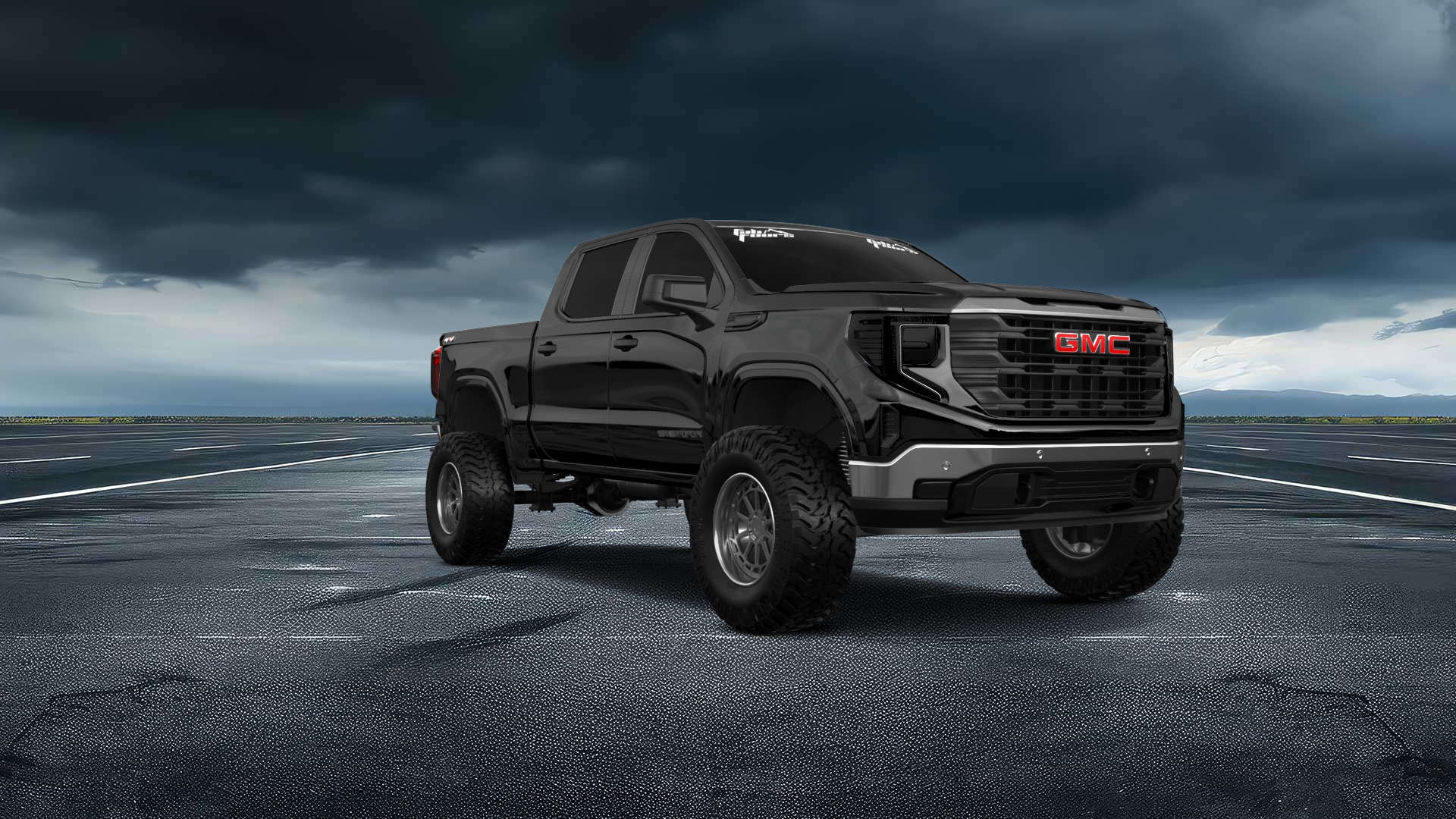 GMC Sierra 1500 Crew Cab 5.8 ft box 4 Door pickup truck 2023 tuning