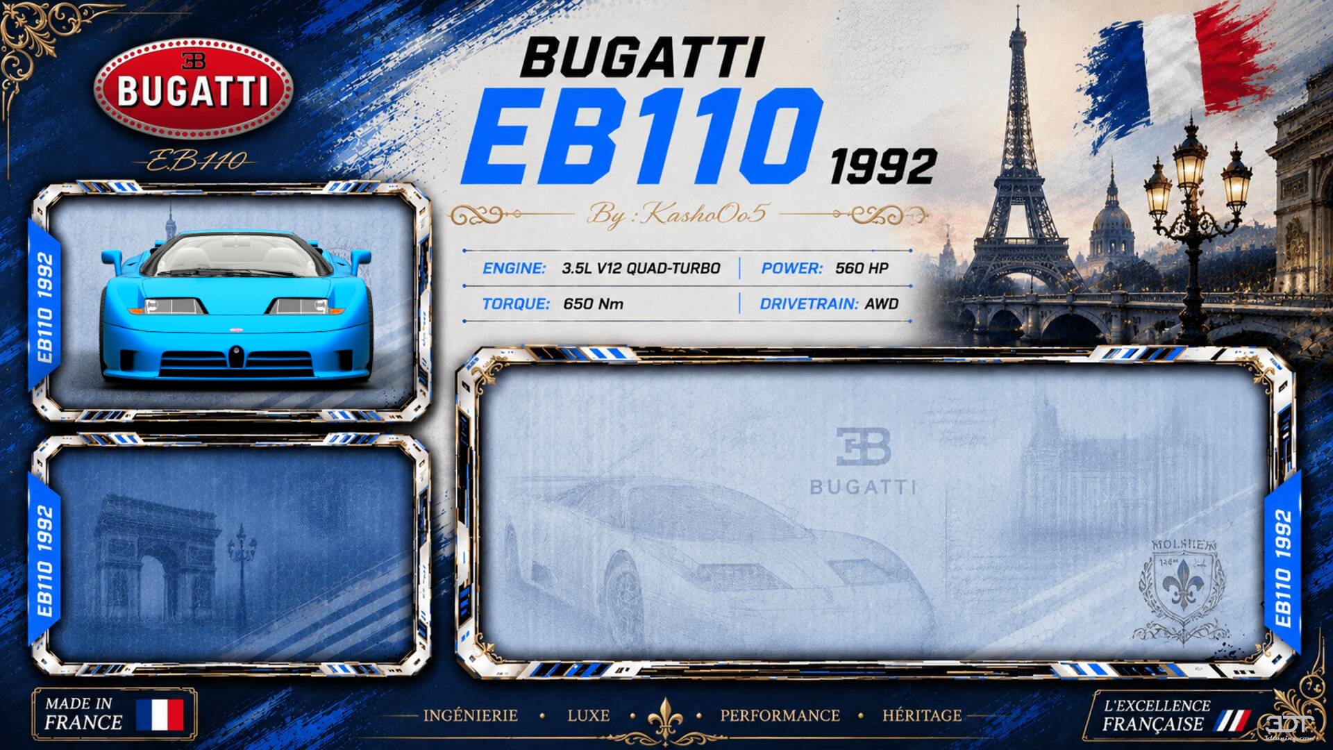 Bugatti EB110 Coupe 1992 Images