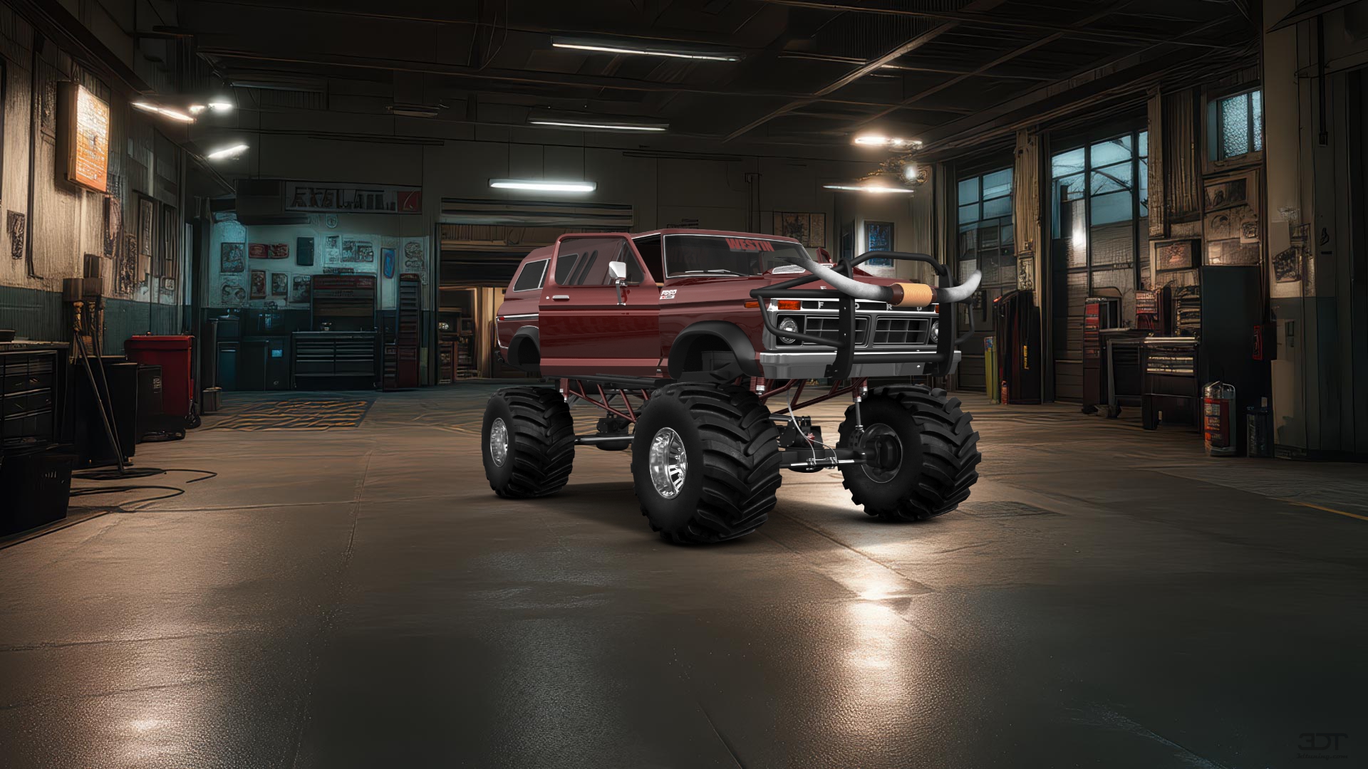 Ford F-350 Dually 2 Door pickup truck 1974 tuning