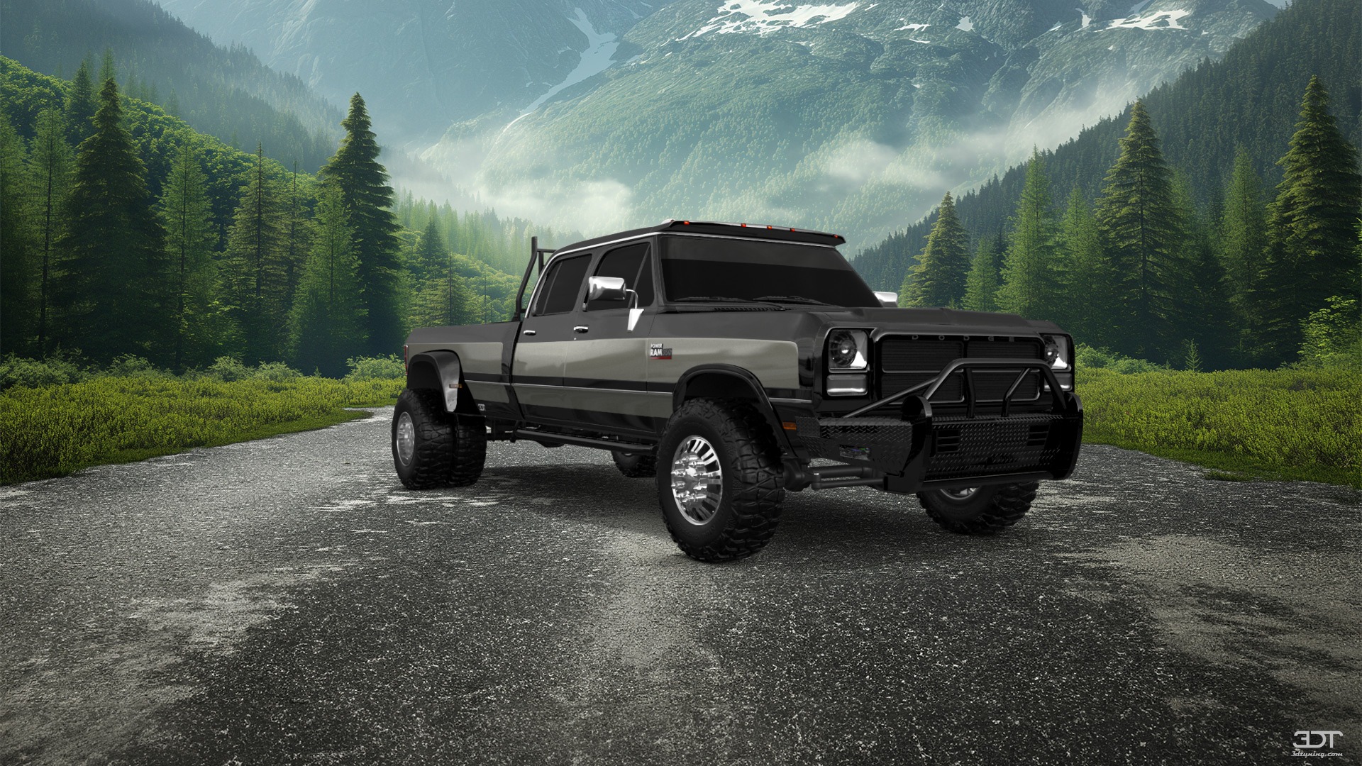Dodge Ram 350 4 Door pickup truck 1991 tuning