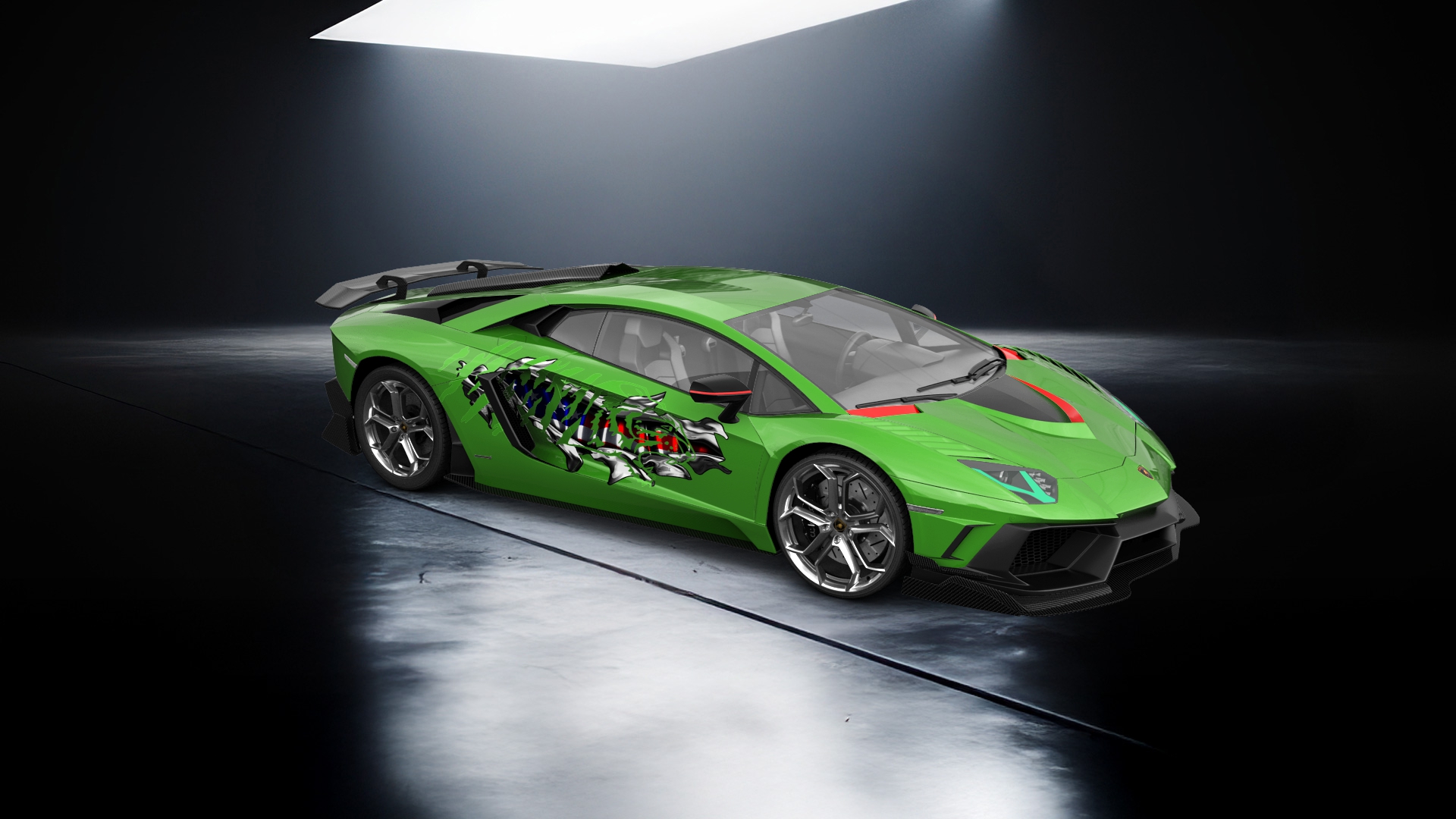 Lamborghini Aventador 2 Door Coupe 2012 tuning