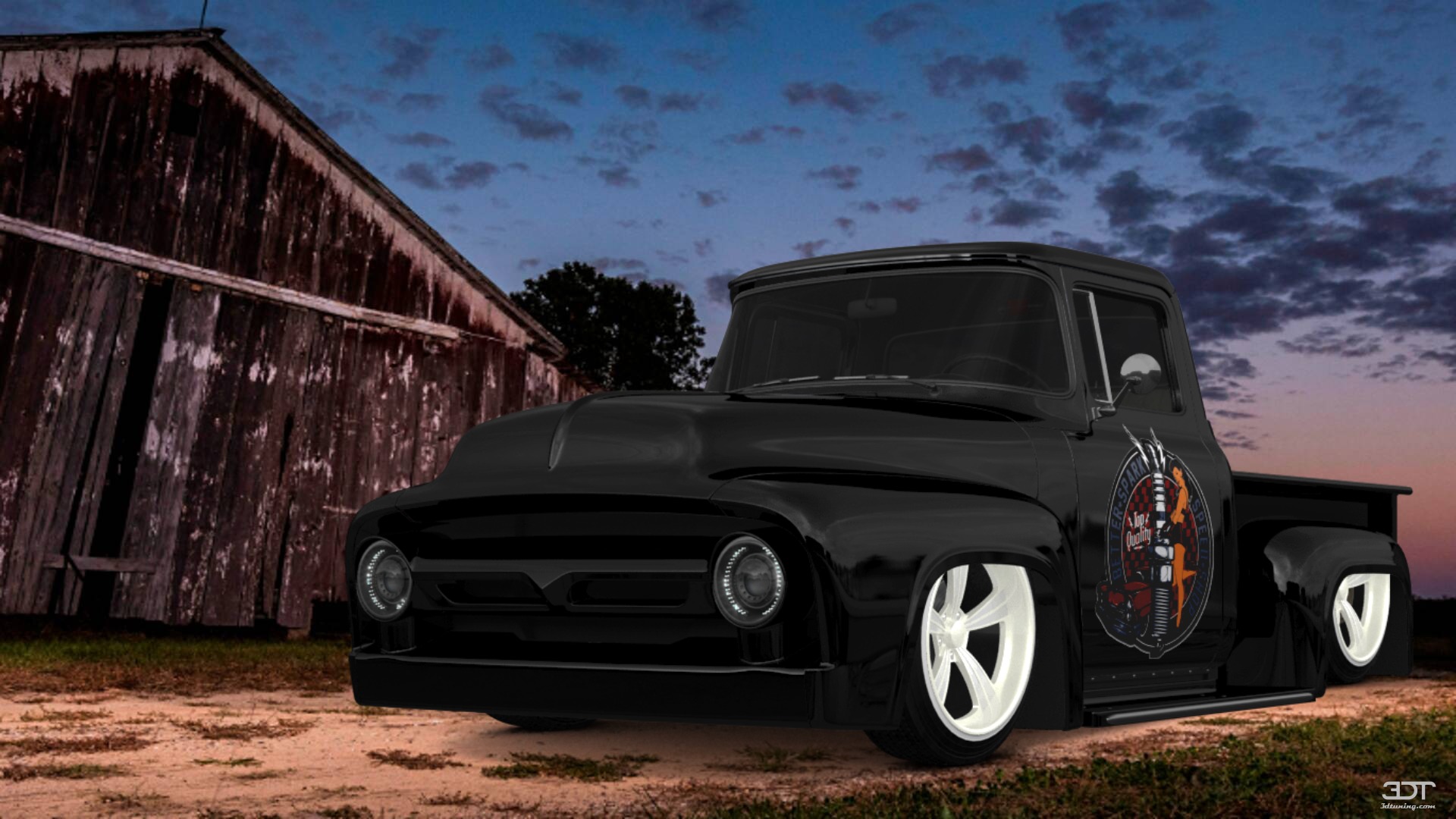 Ford F-100 2 Door truck 1956 Images