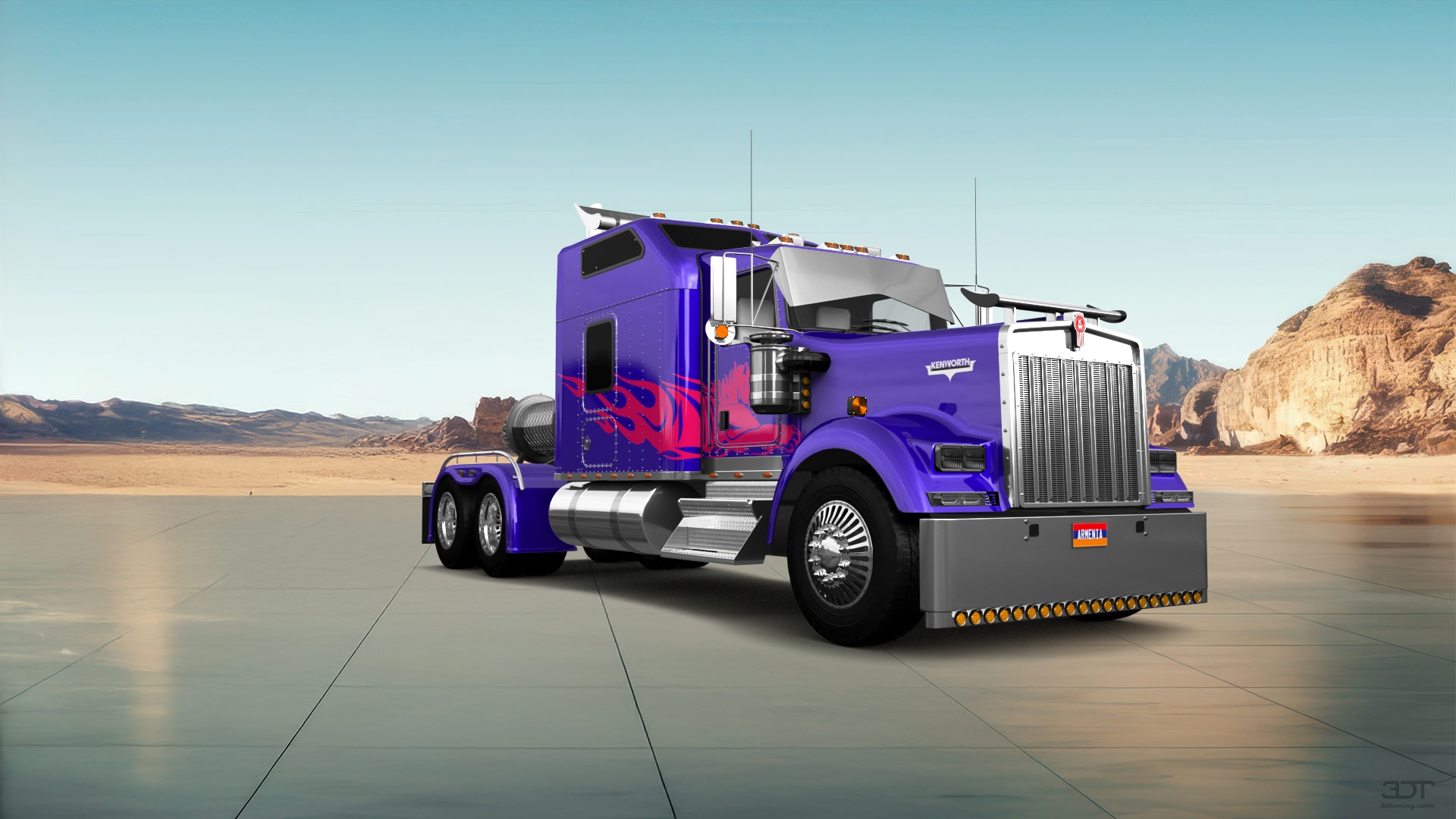 Kenworth W900 Sleeper Cab Truck 2015 tuning