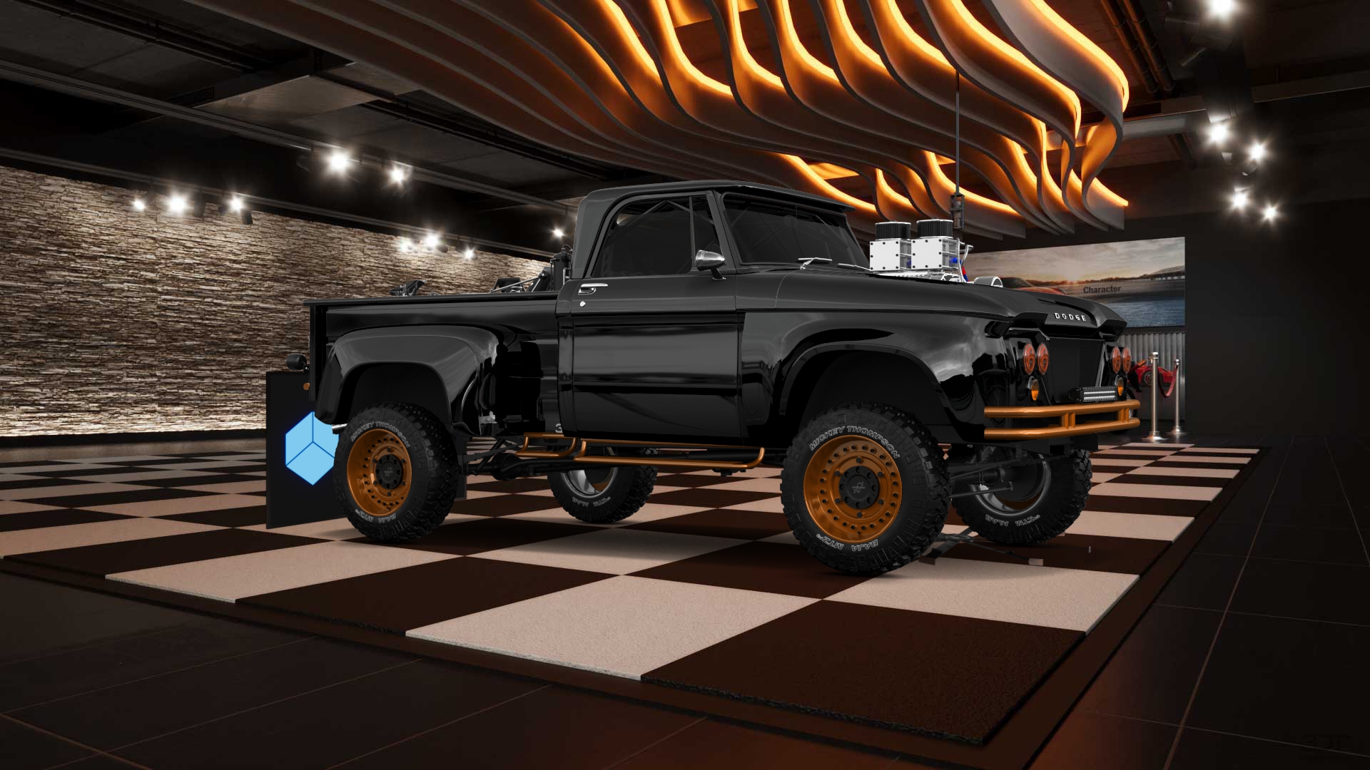Dodge D-100 Stepside 2 Door pickup truck 1961