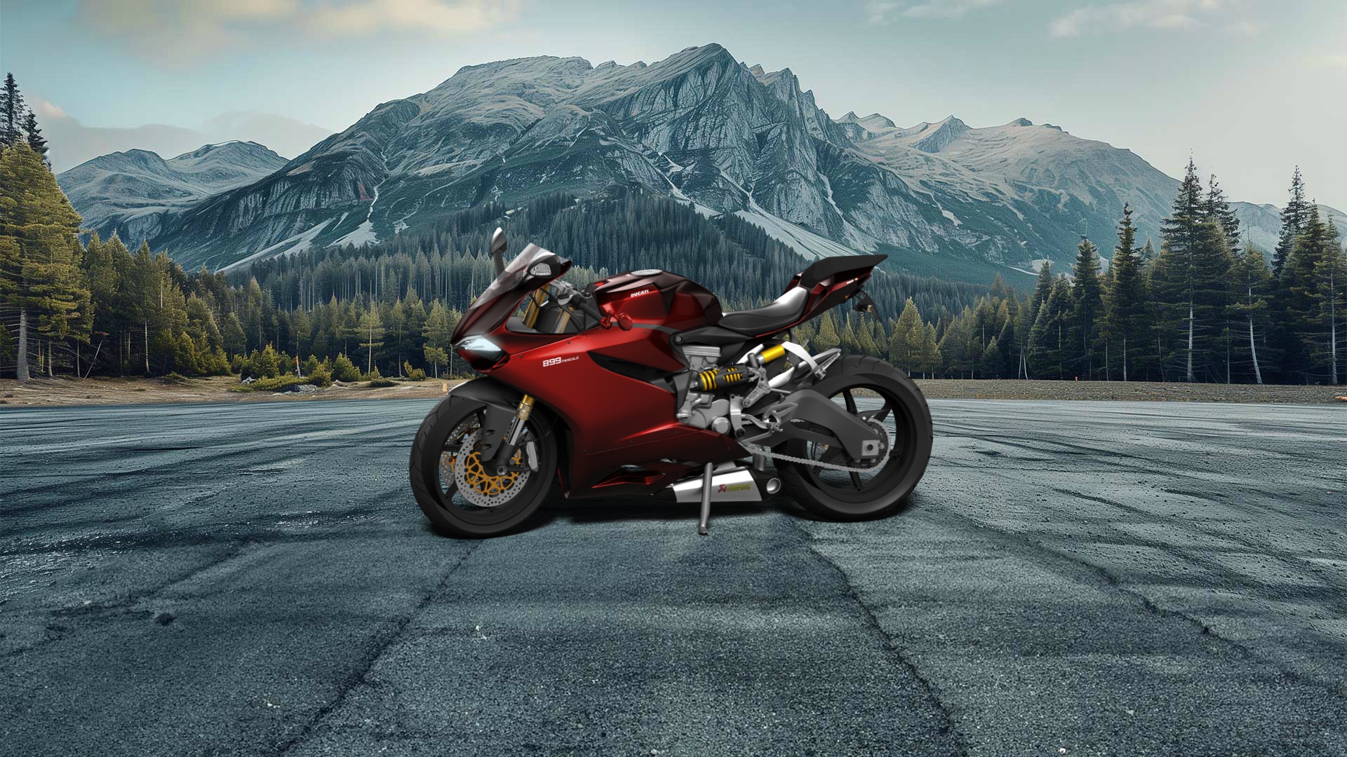 Ducati 899 Panigale Sport Bike 2015 tuning