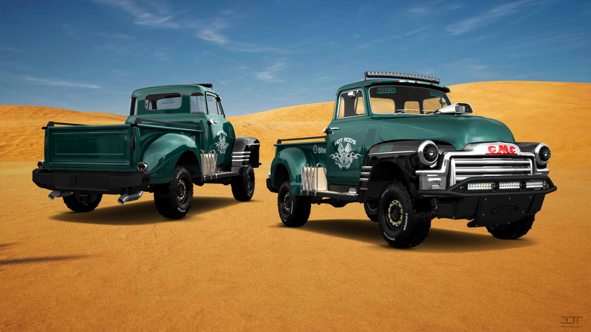 GMC 100 Stepside 2 Door pickup truck 1954 tuning