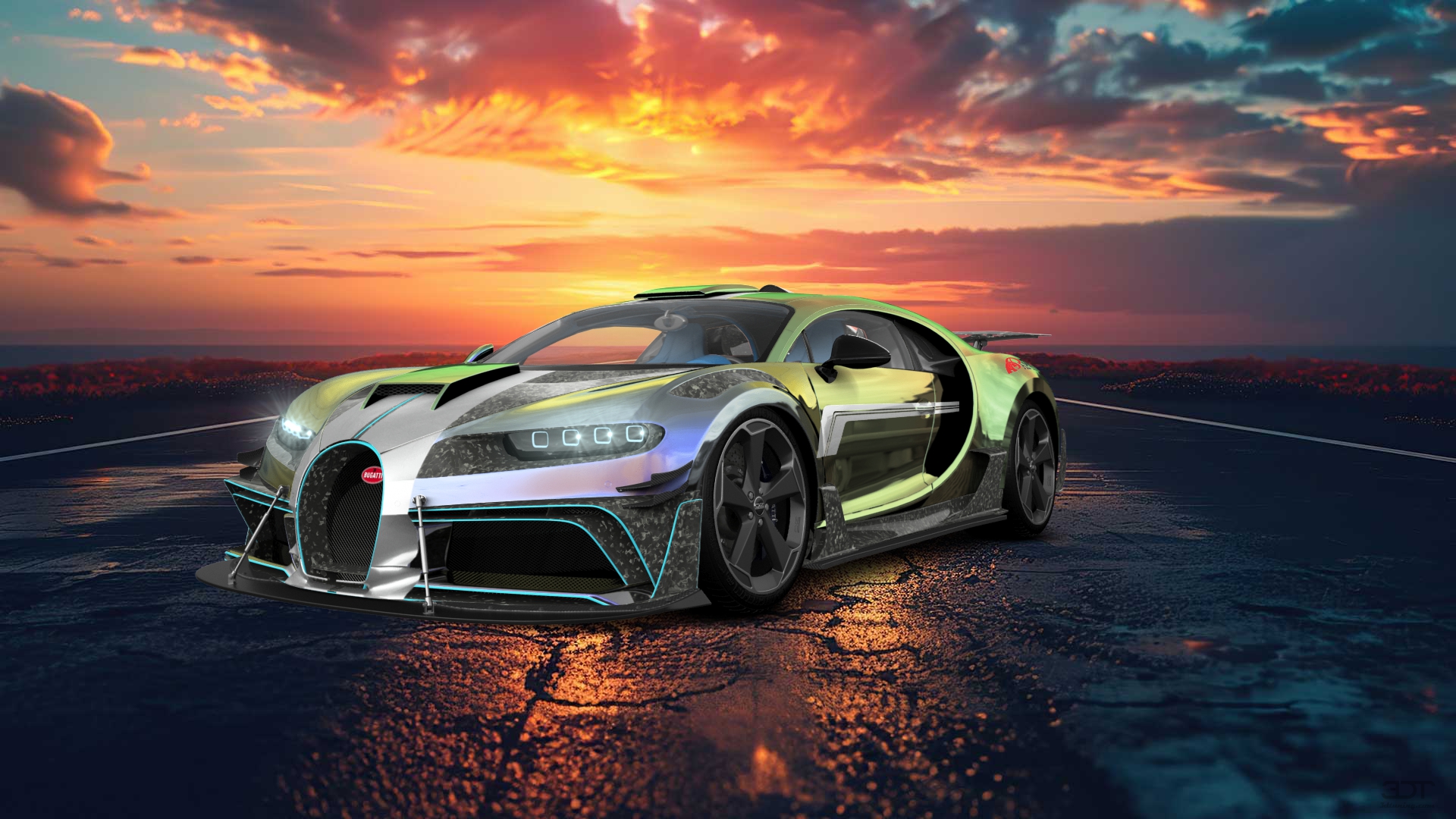 Bugatti Chiron 2 Door Coupe 2016 tuning