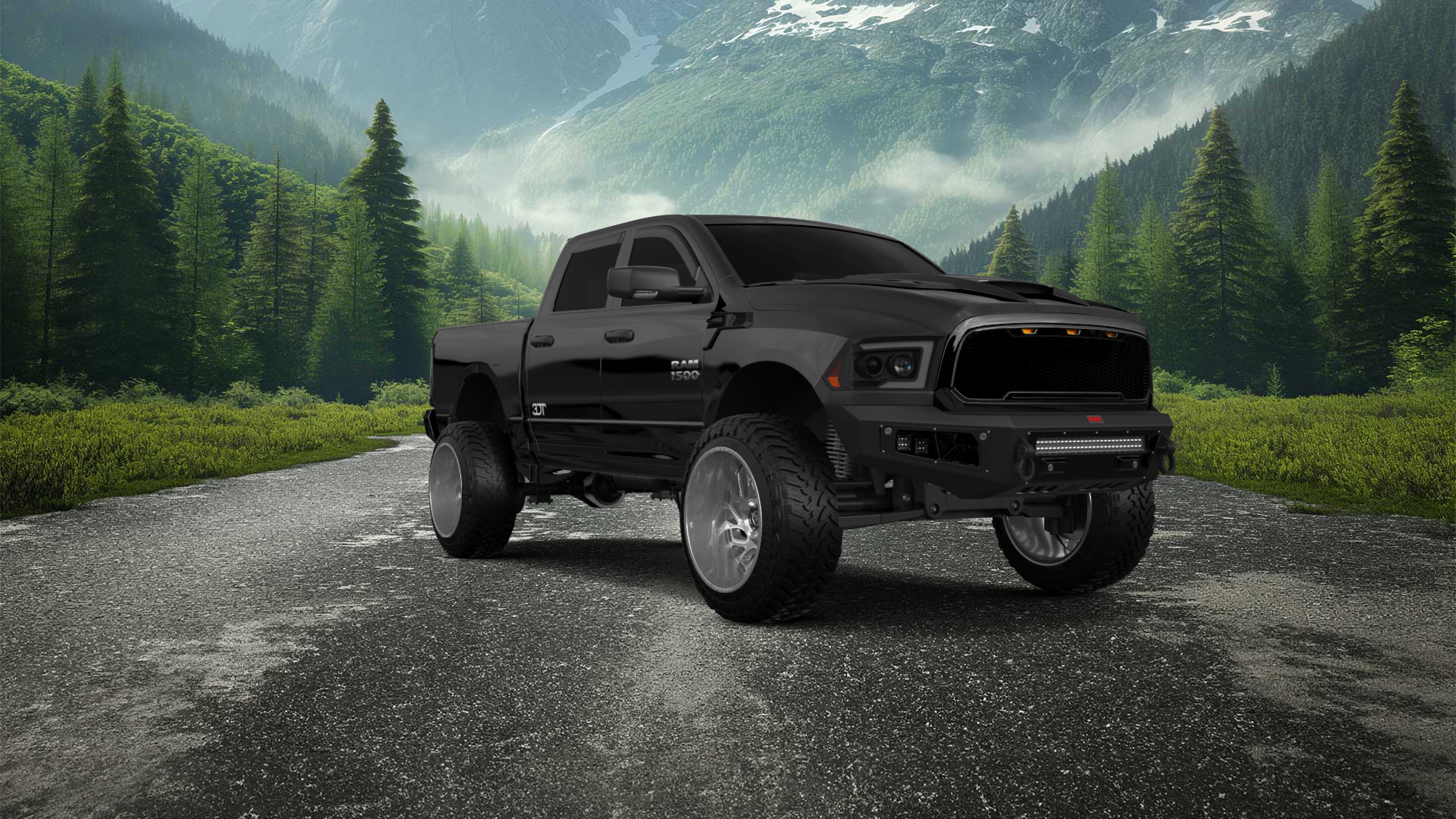 Dodge Ram 1500 5.7' box 4 Door pickup truck 2010