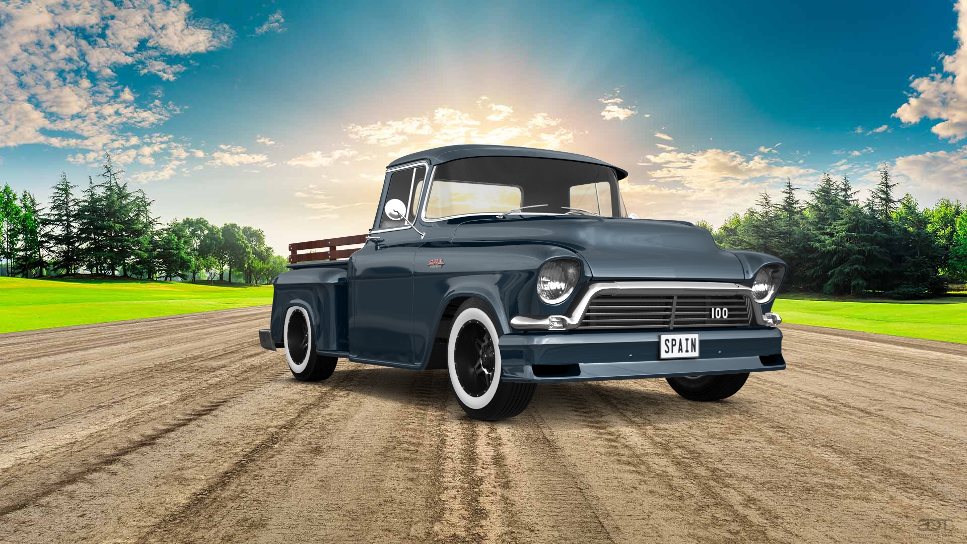 GMC 100 Stepside 2 Door pickup truck 1957