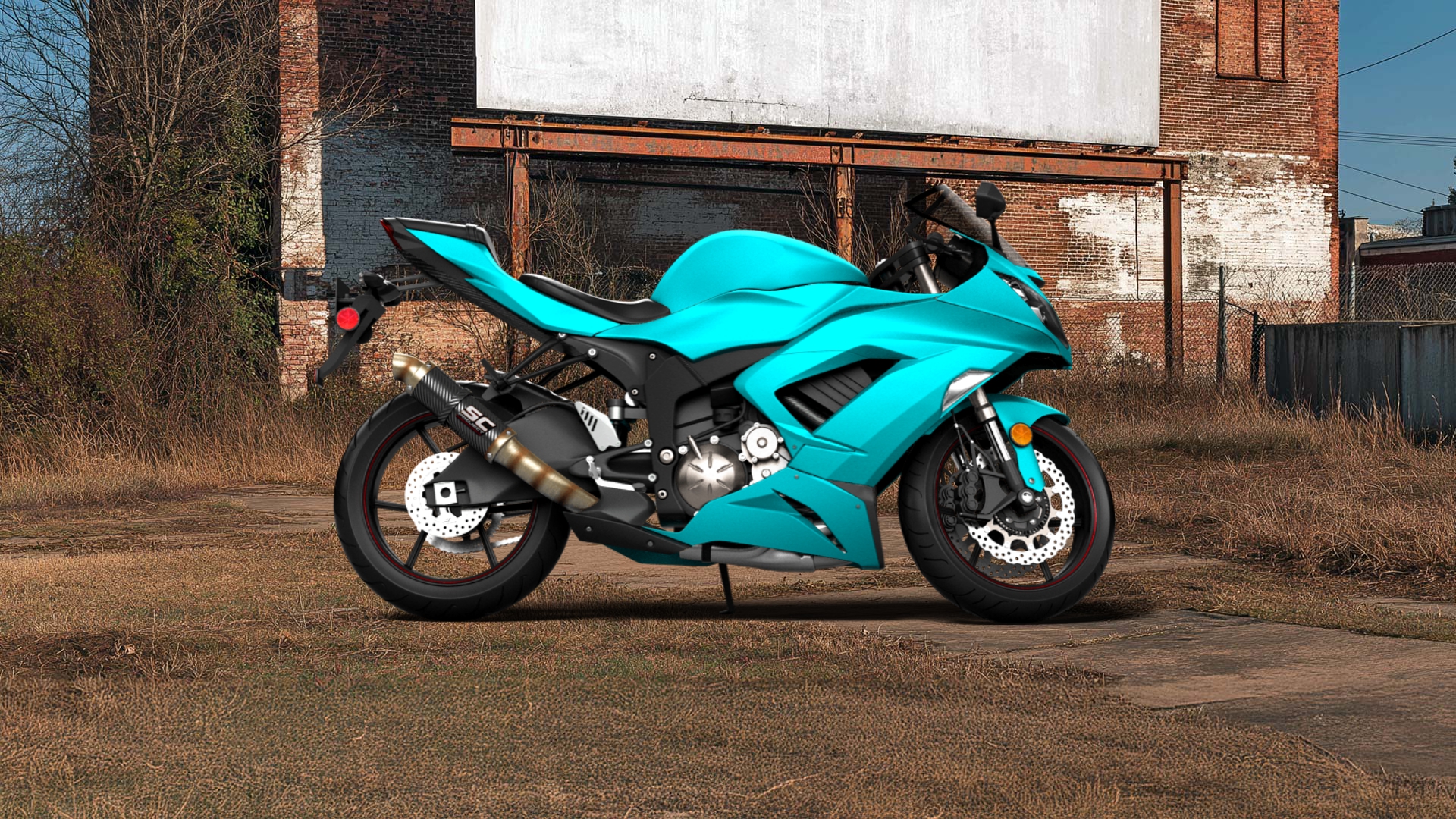 Kawasaki Ninja ZX 6R Sport Bike 2015 tuning