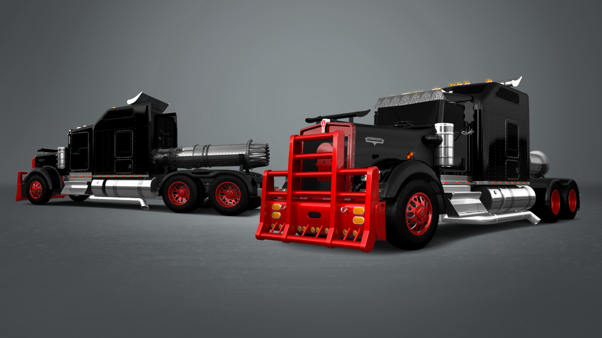 Kenworth W900 Sleeper Cab Truck 2015 tuning