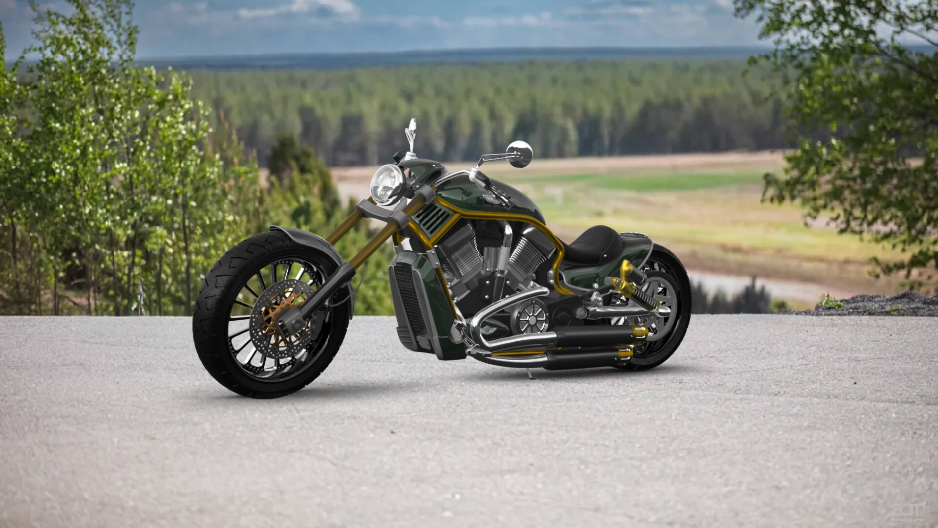 Harley-Davidson Custom Chopper Cruiser 2011 Images