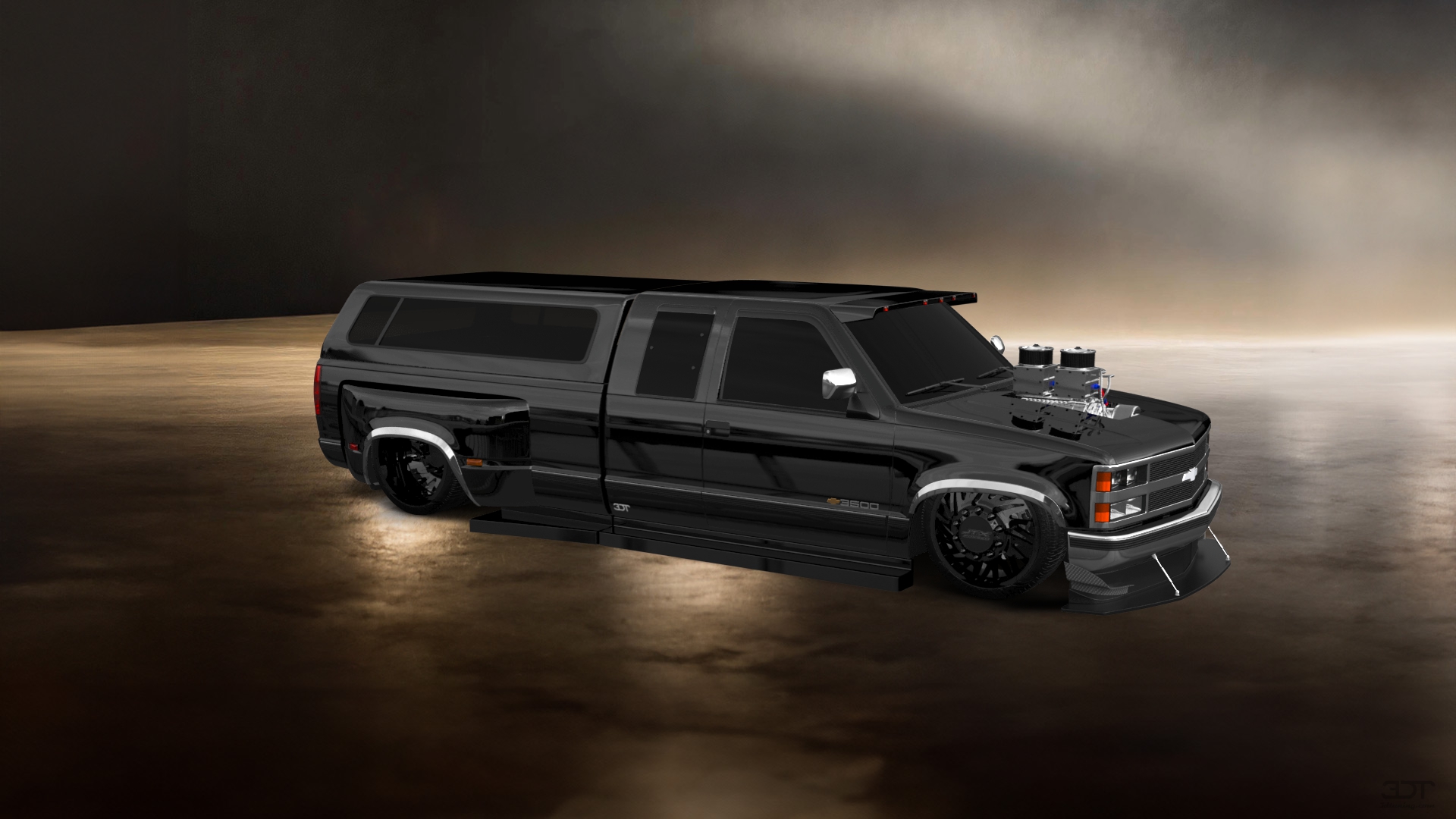 Chevrolet K3500 Extended Cab Pickup Truck 1988