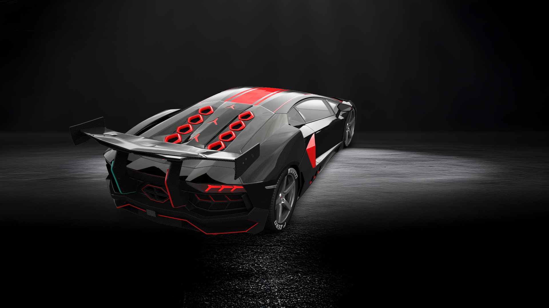 Lamborghini Aventador 2 Door Coupe 2012 tuning