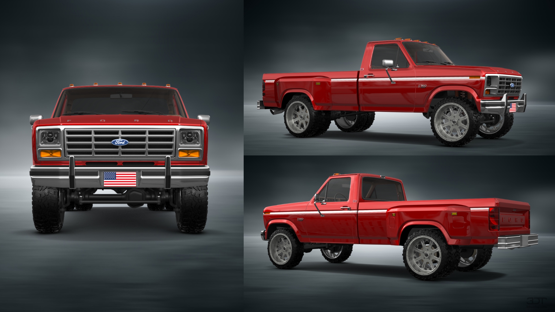 Ford F-350 Dually Regular Cab 2 Door pickup truck 1980 tuning