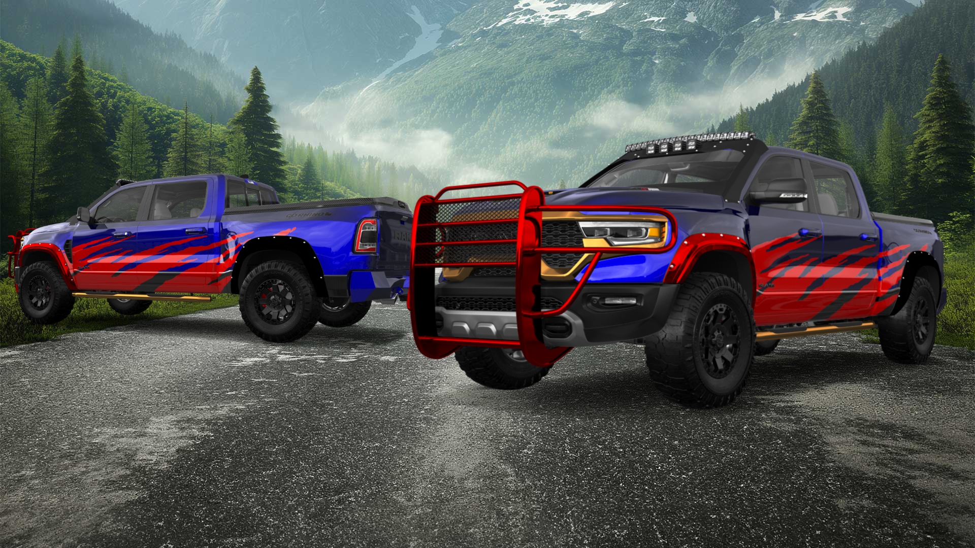 Dodge Ram 1500 TRX 4 Door pickup truck 2021