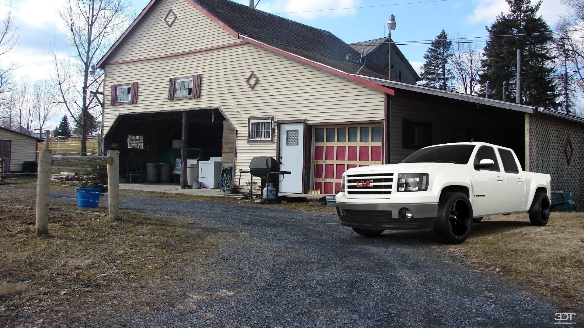 GMC Sierra 1500 Crew Cab 5.8 ft box 4 Door pickup truck 2007