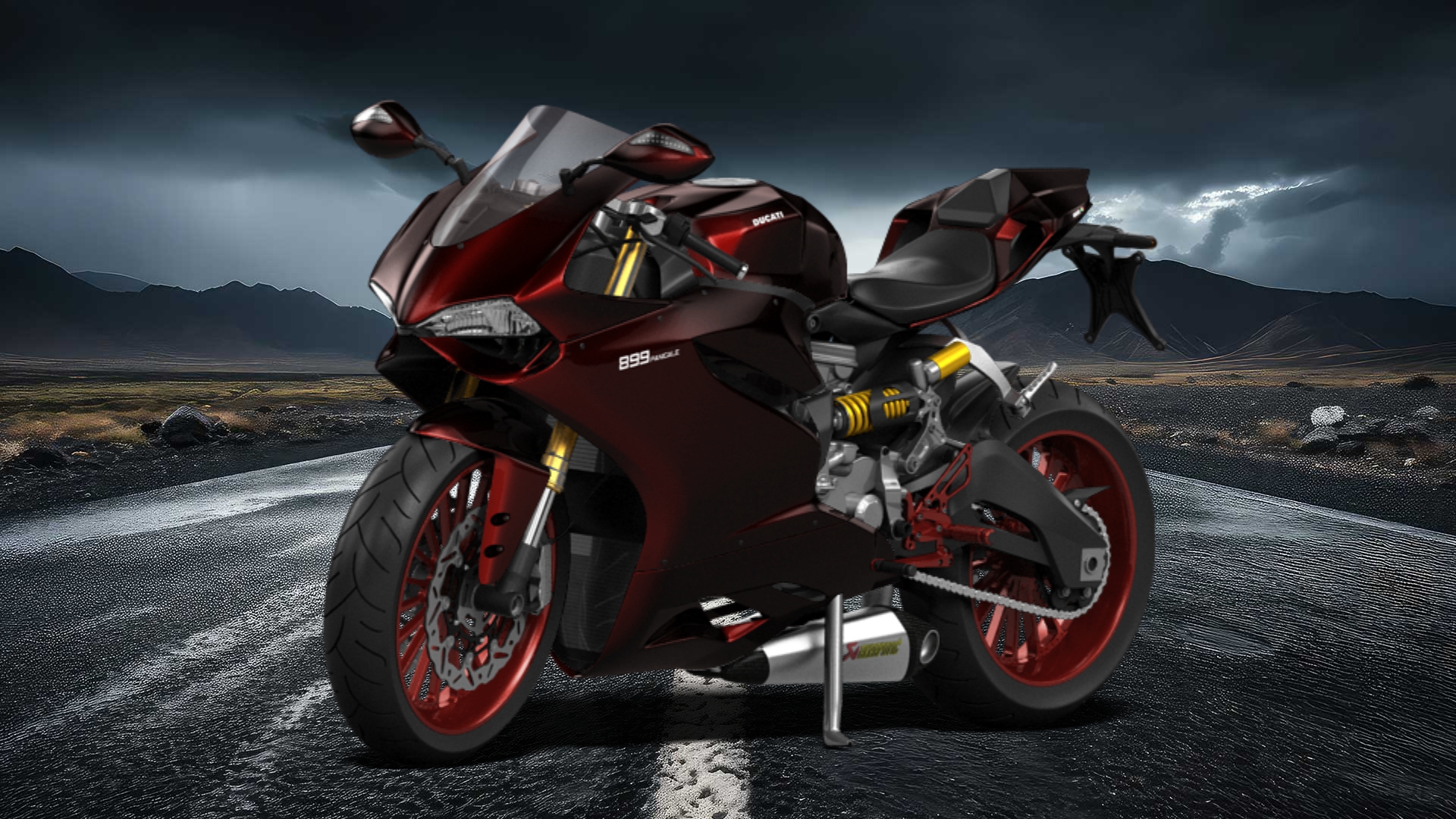Ducati 899 Panigale Sport Bike 2015 tuning