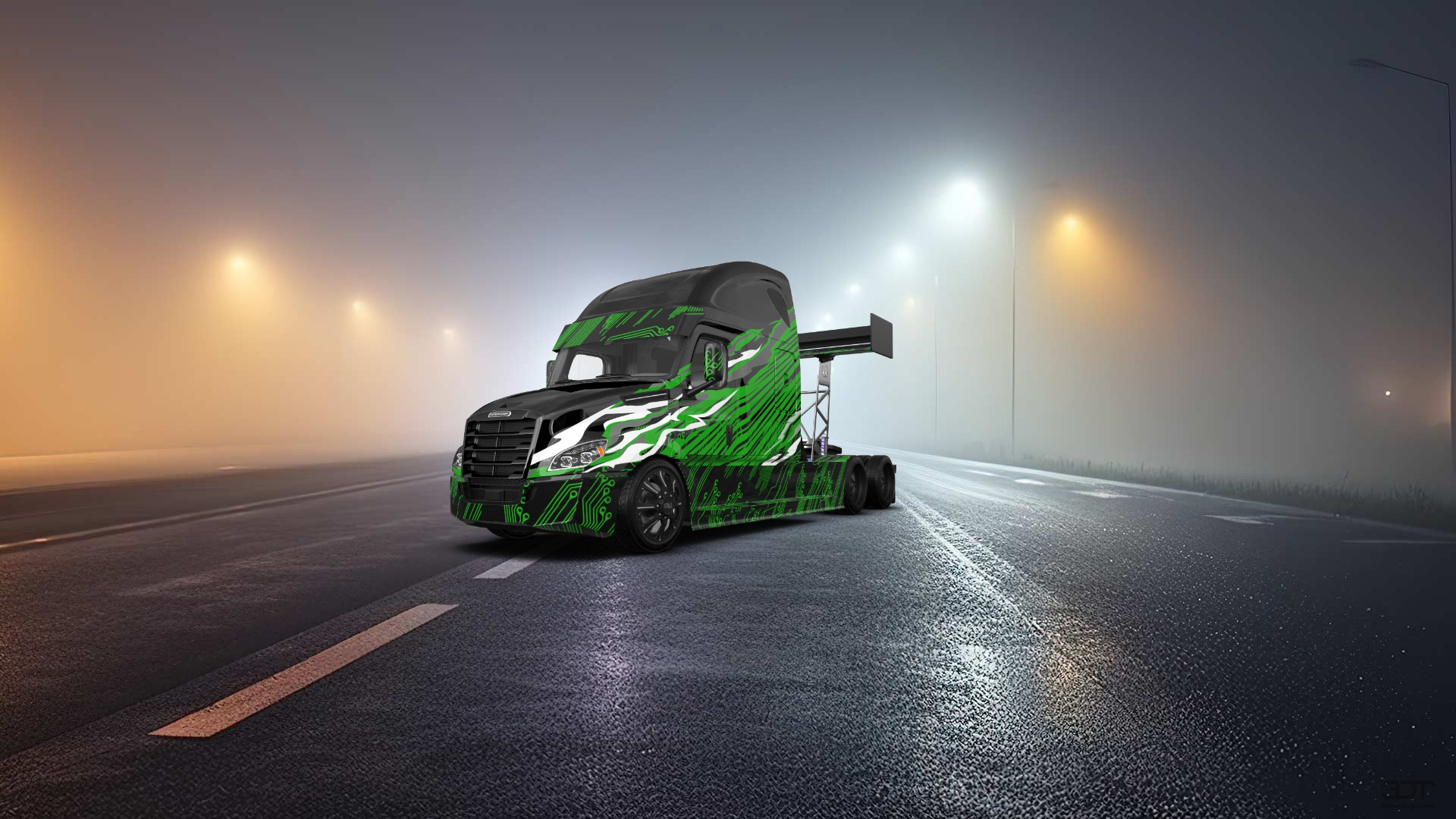 Freightliner Cascadia Sleeper Cab Truck 2018 tuning