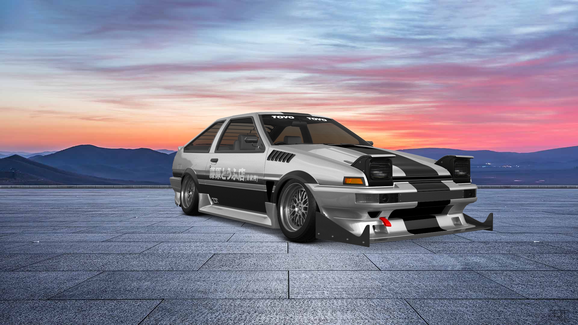 Toyota AE86 3 Door Hatchback 1985 tuning