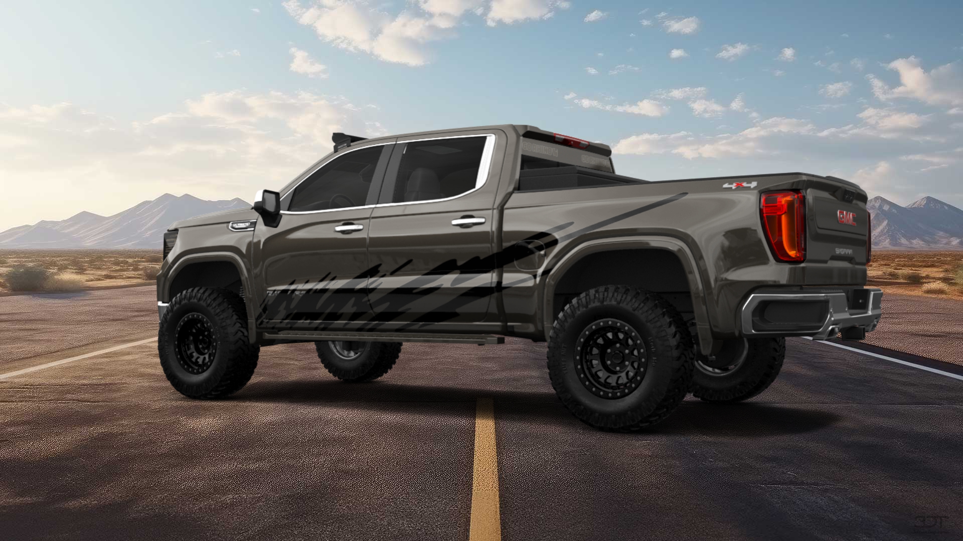 GMC Sierra 1500 Crew Cab 5.8 ft box 4 Door pickup truck 2023 tuning