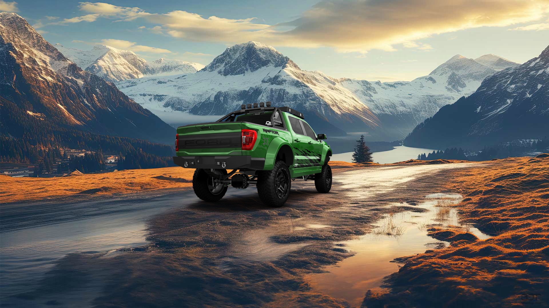 Ford F-150 Raptor 4 Door pickup truck 2021