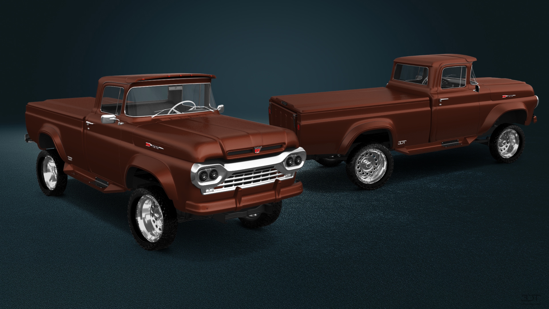 Ford F-100 2 Door pickup truck 1960 tuning