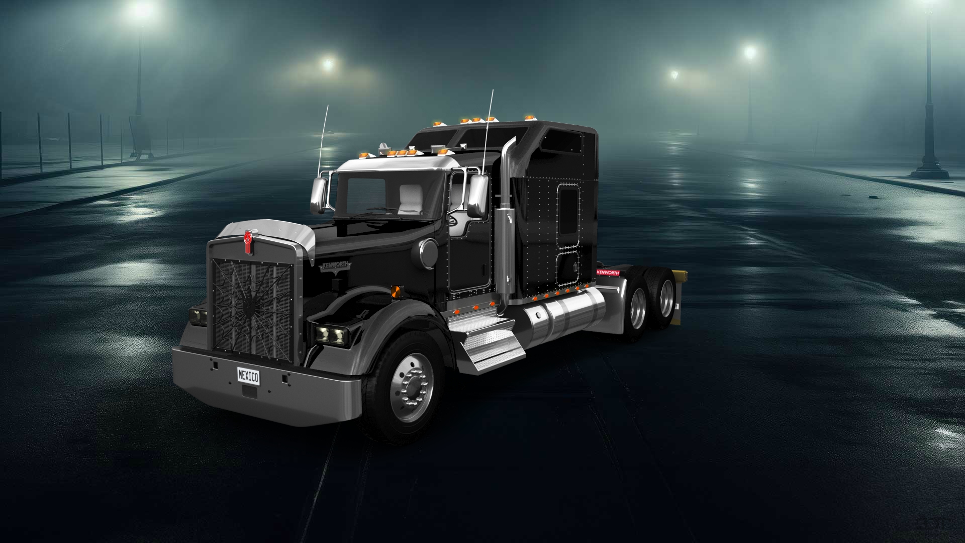 Kenworth W900 Sleeper Cab Truck 2015 tuning
