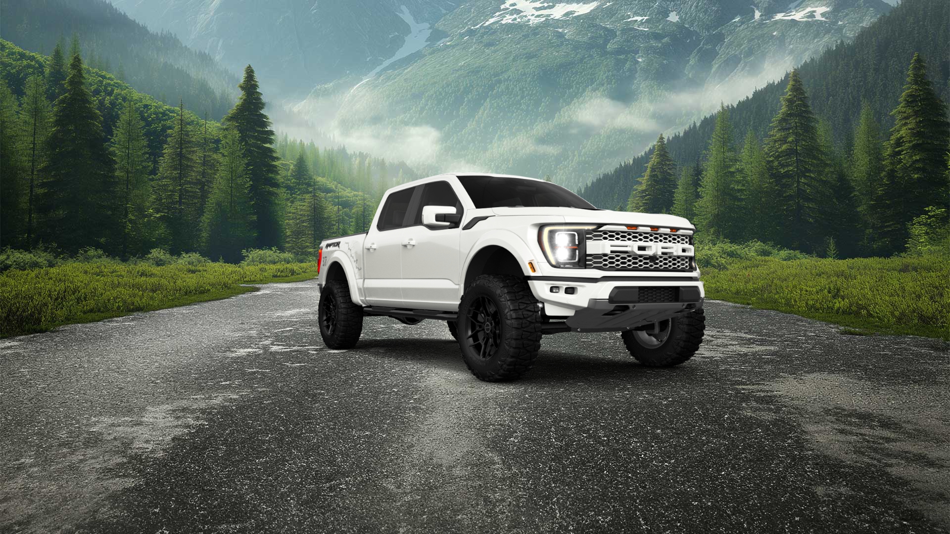 Ford F-150 Raptor 4 Door pickup truck 2021