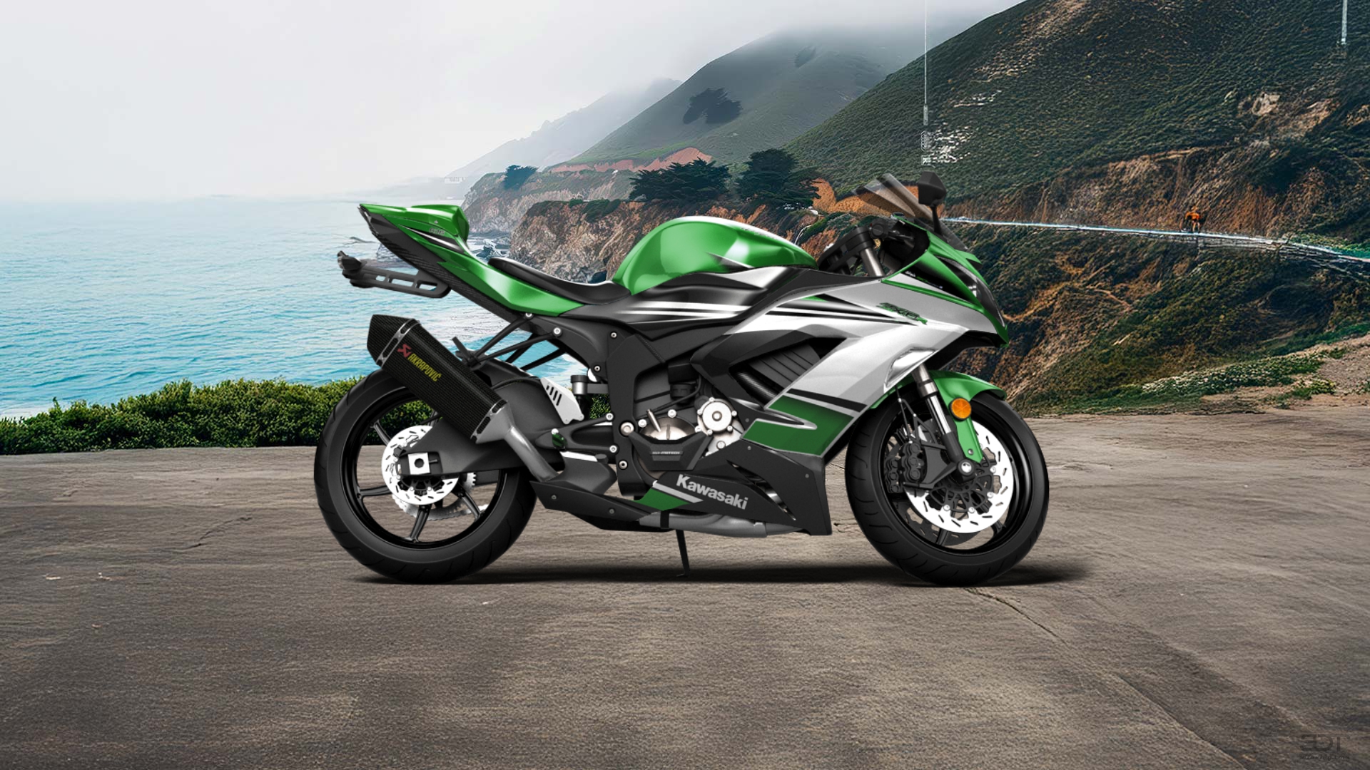 Kawasaki Ninja ZX 6R Sport Bike 2015 tuning