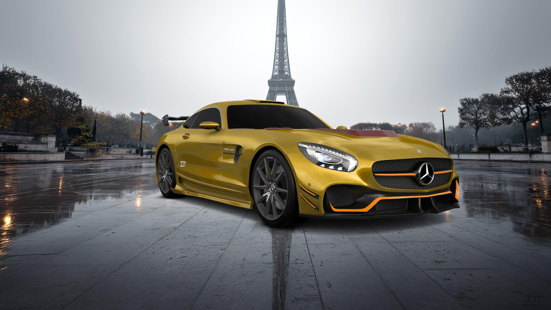 Mercedes AMG GT 2 door fastback coupe 2015 tuning