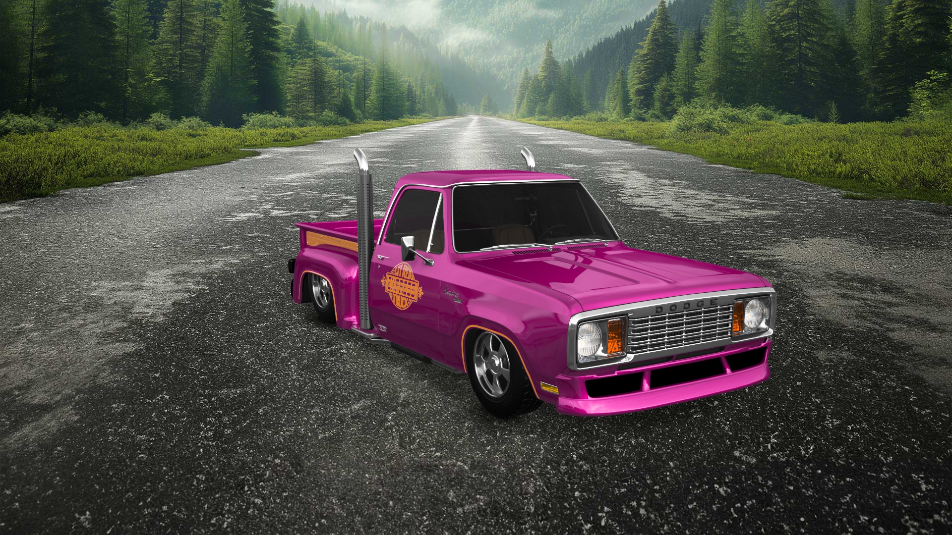 Dodge Lil Red Express 2 Door pickup truck 1978 tuning