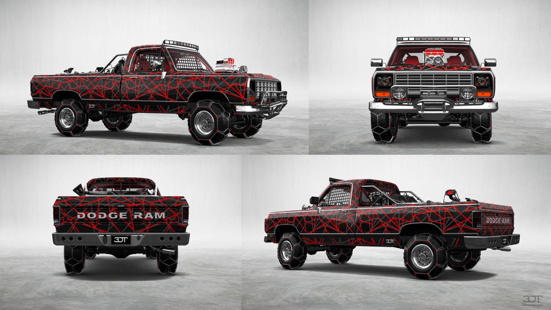 Dodge Ram 250 Regular Cab 2 Door pickup truck 1983 tuning