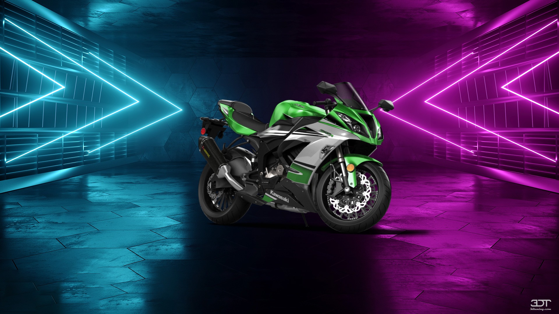 Kawasaki Ninja ZX 6R Sport Bike 2015 tuning