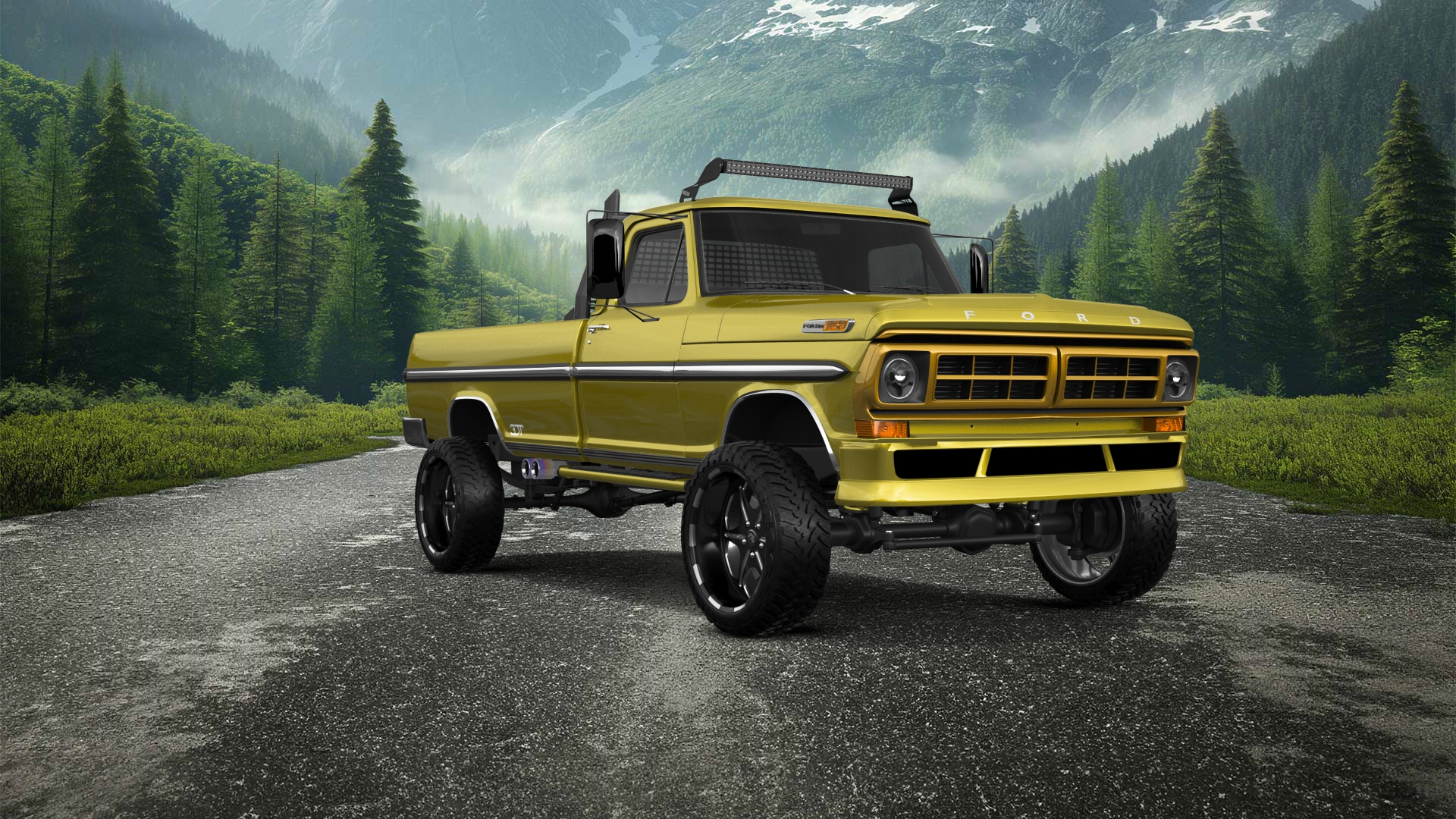 Ford F-250 2 Door pickup truck 1971