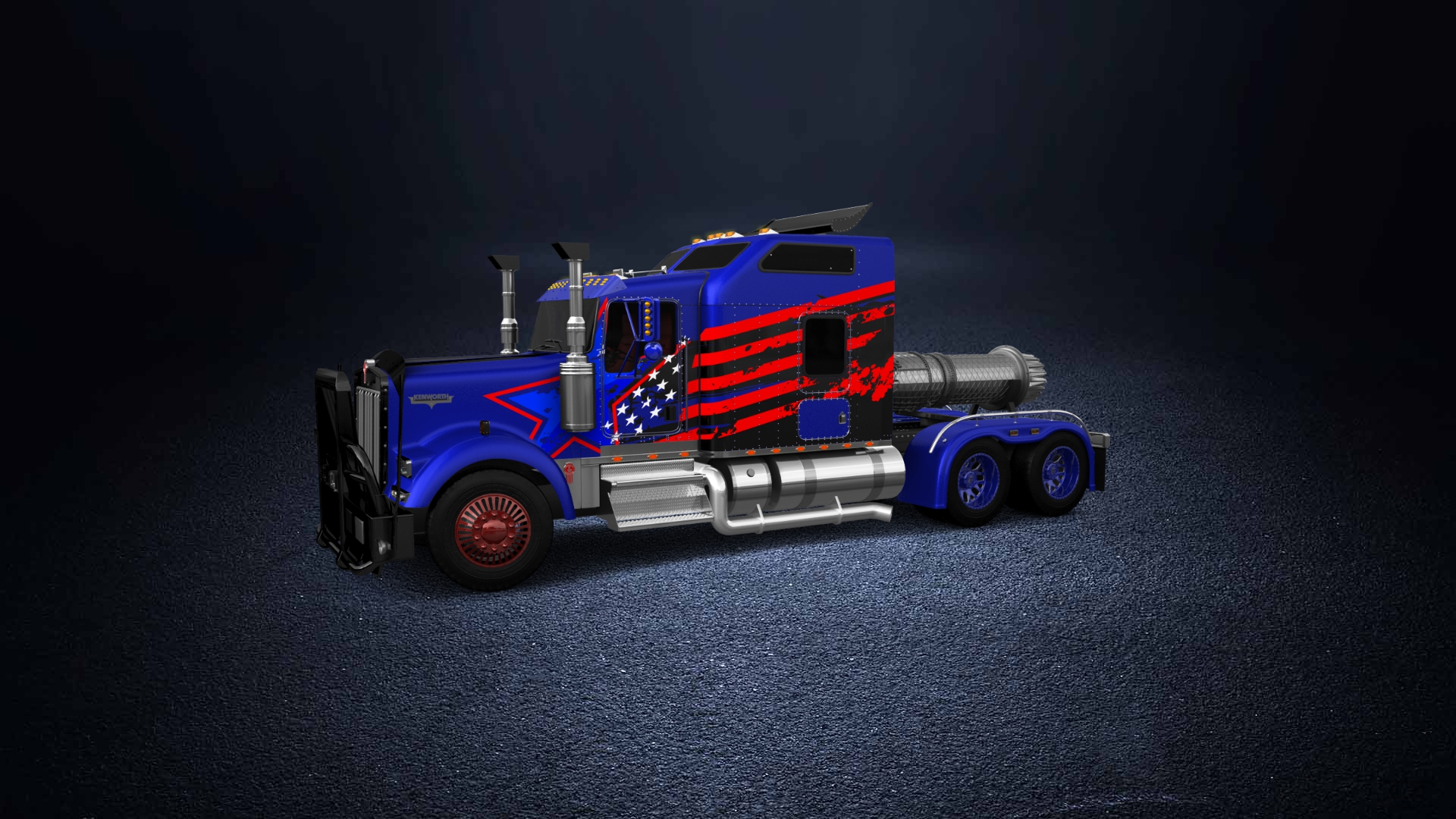 Kenworth W900 Sleeper Cab Truck 2015 tuning